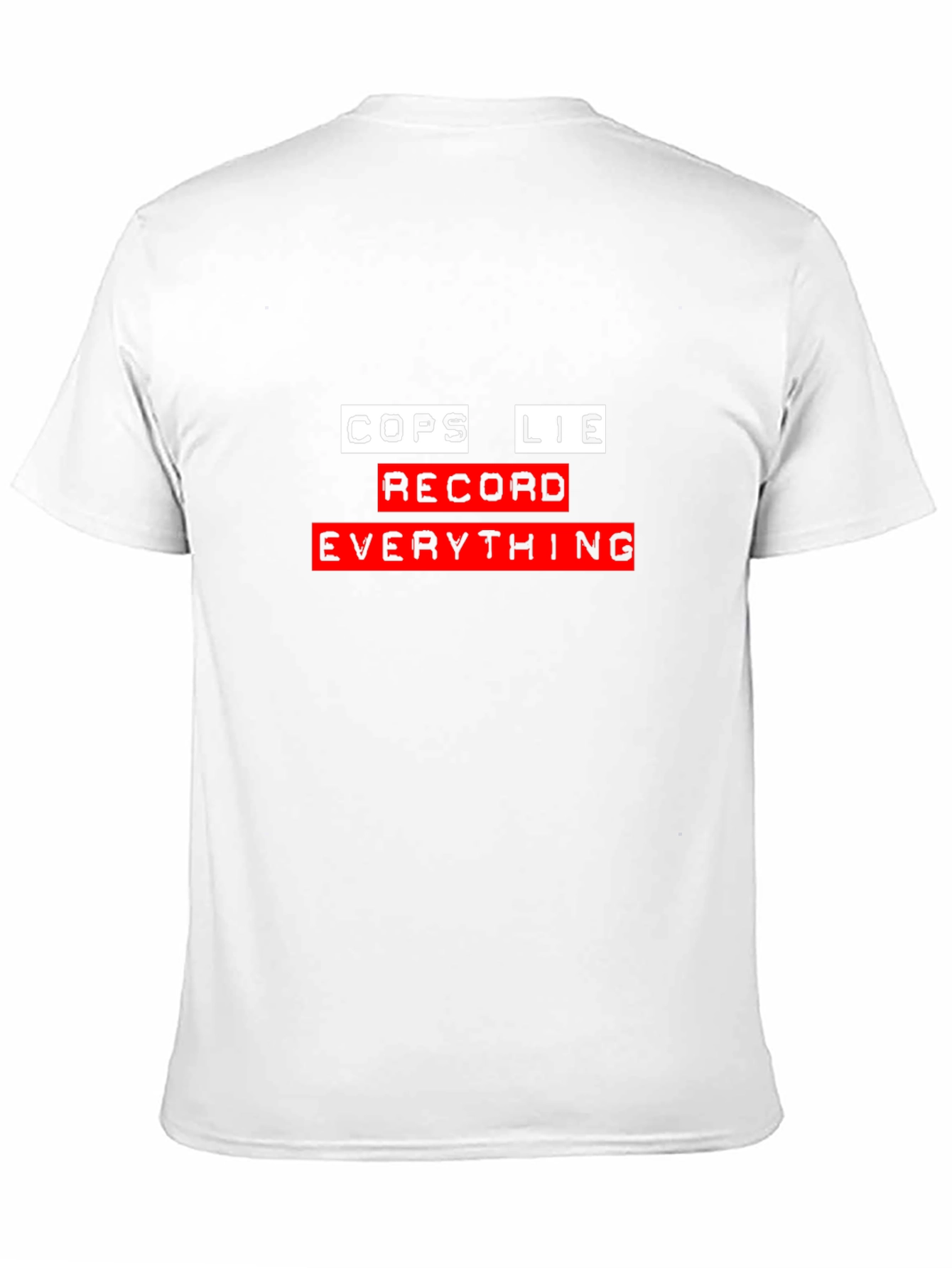 Cops Lie Record Everything Graphic Tee