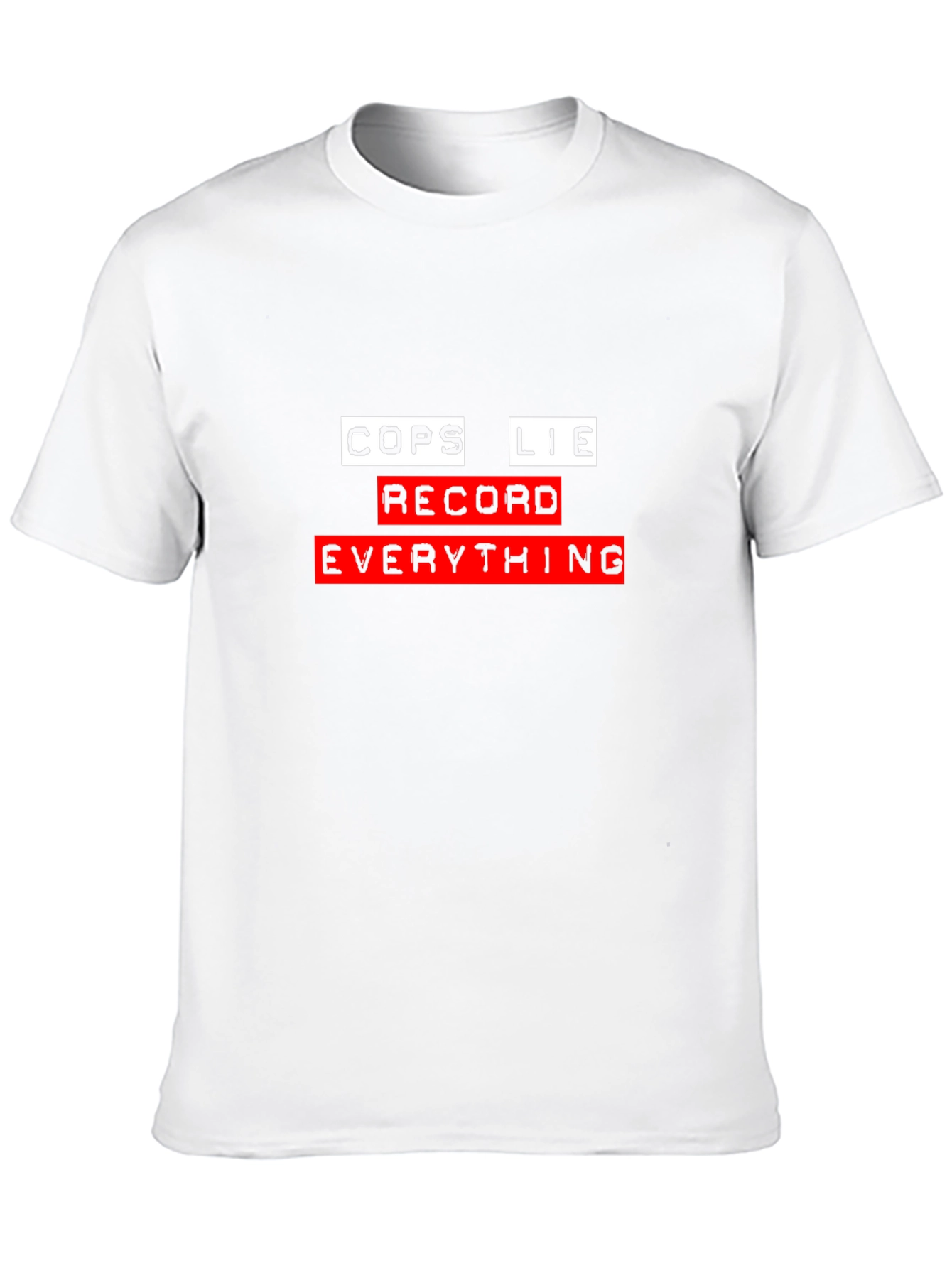 Cops Lie Record Everything Graphic Tee