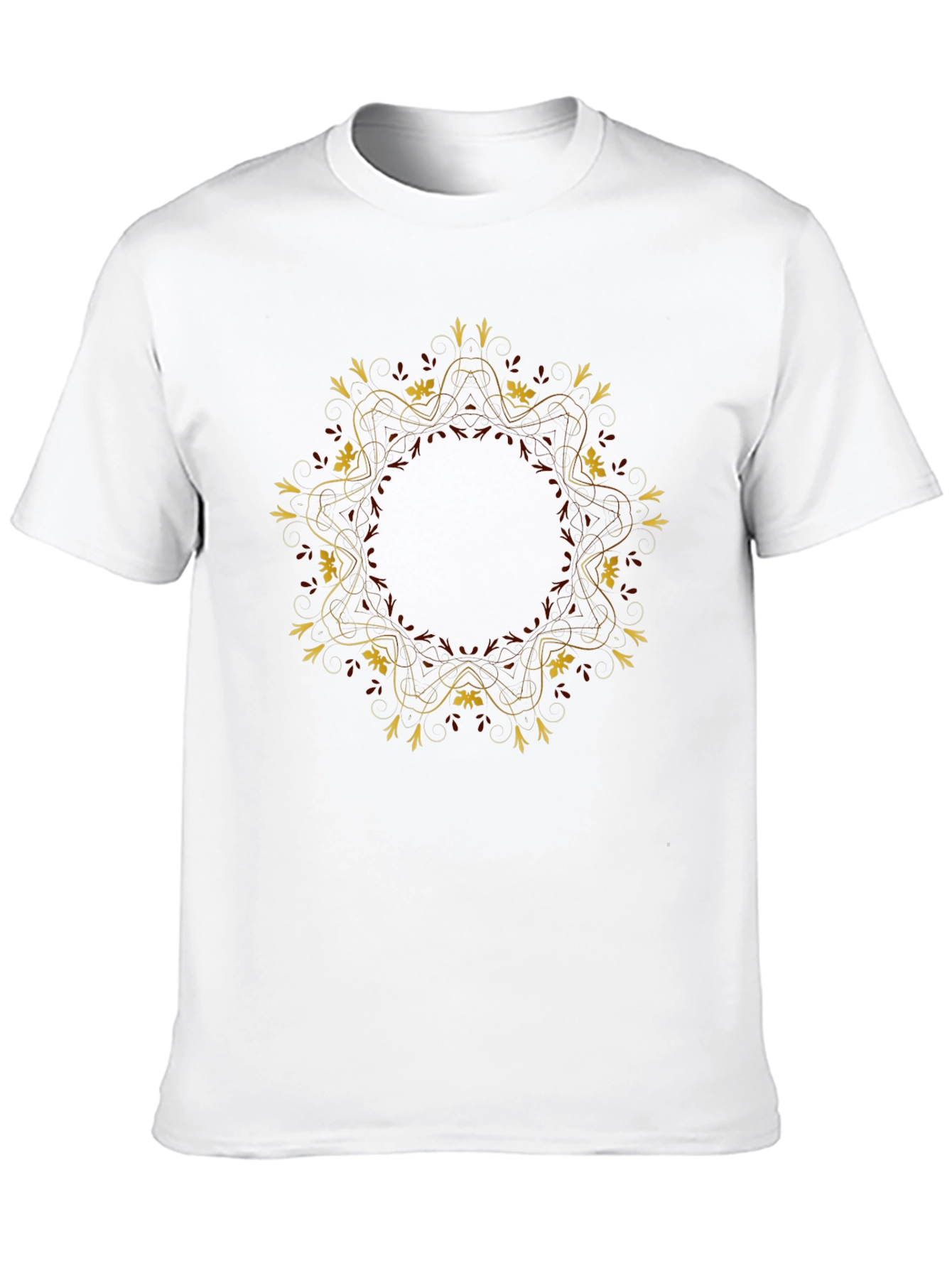 Elegant Mandala Graphic T-Shirt - Unisex Black Tee