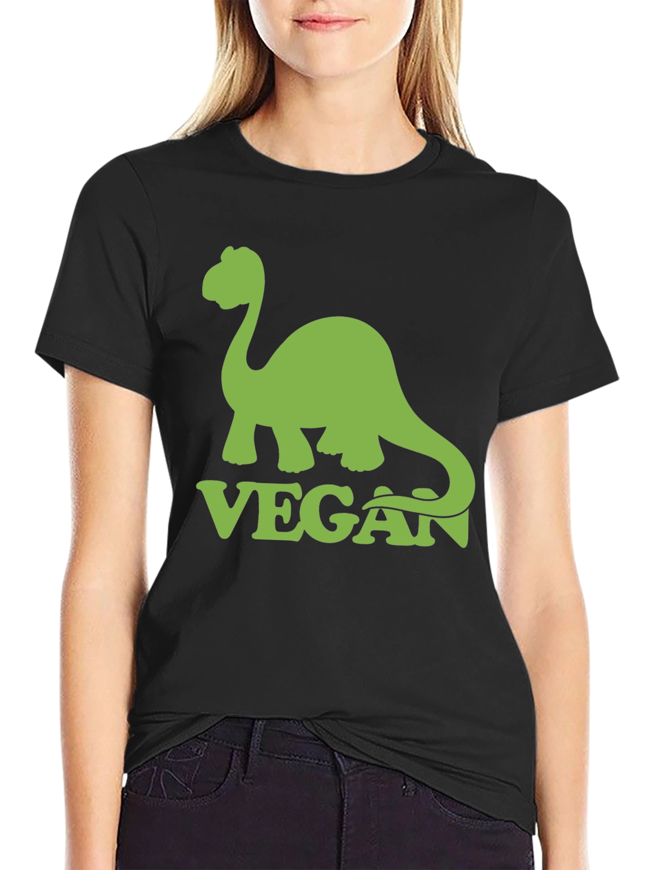 Vegan Dinosaur Graphic T-Shirt