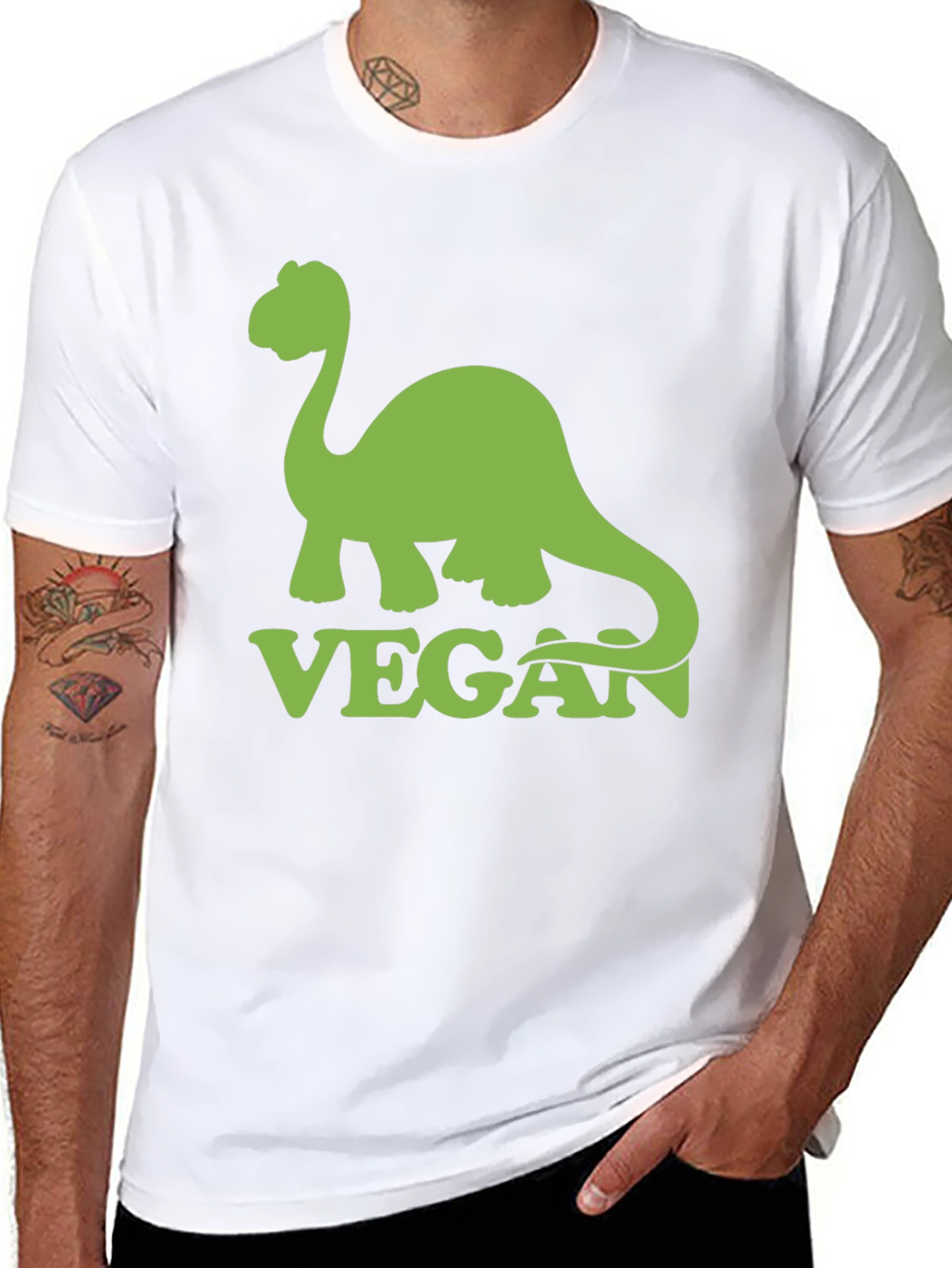 Vegan Dinosaur Graphic T-Shirt