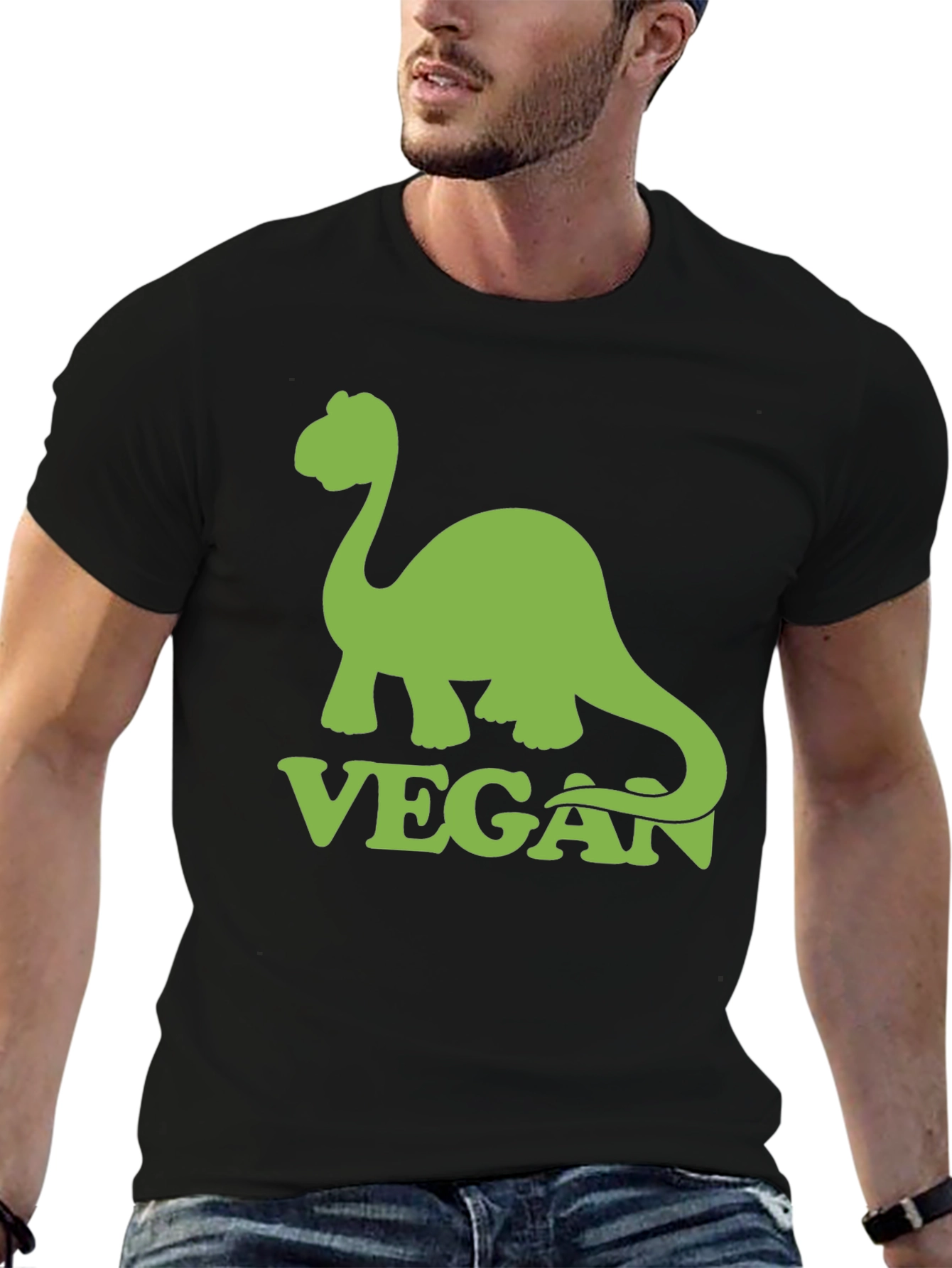 Vegan Dinosaur Graphic T-Shirt