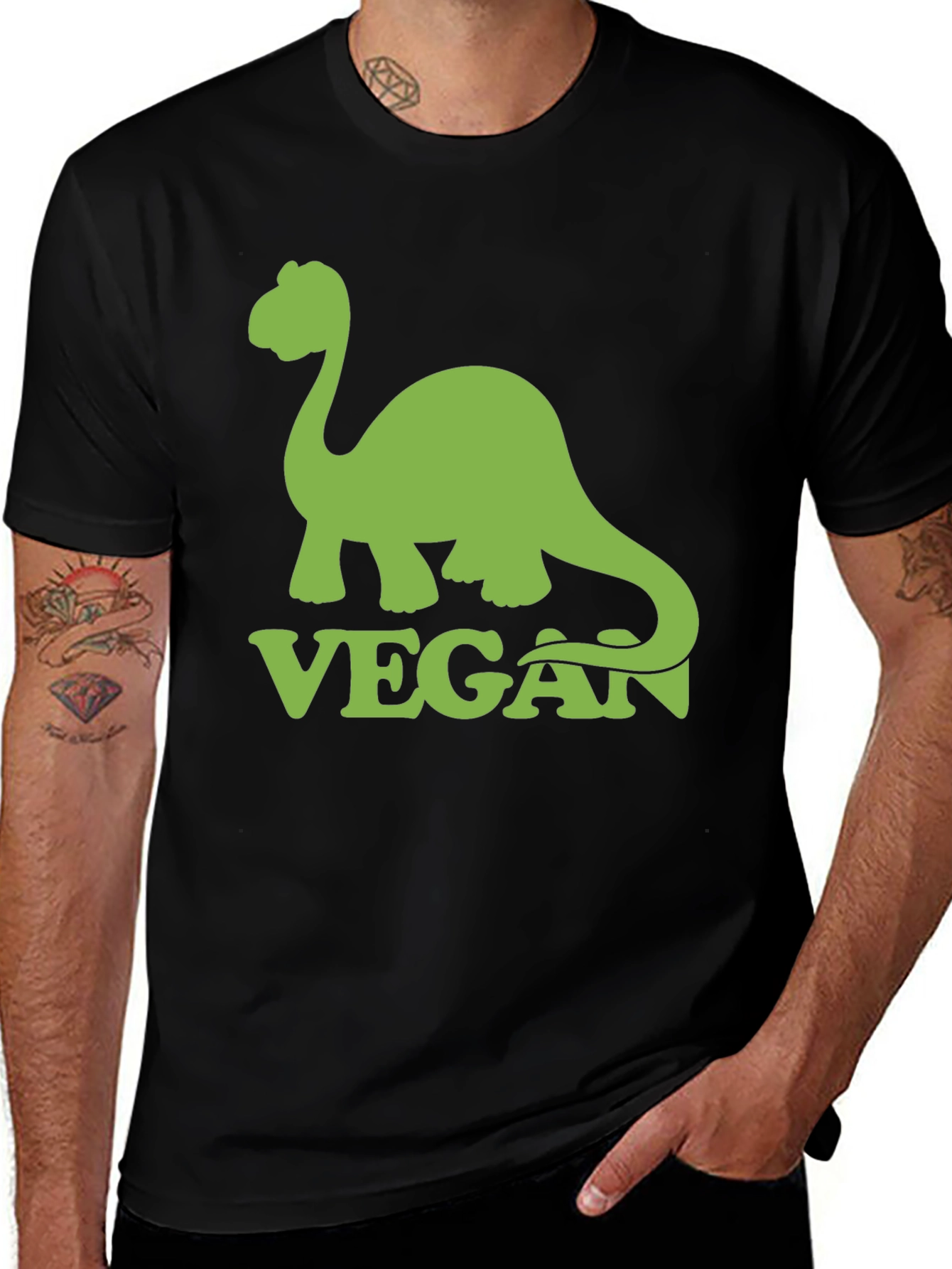 Vegan Dinosaur Graphic T-Shirt