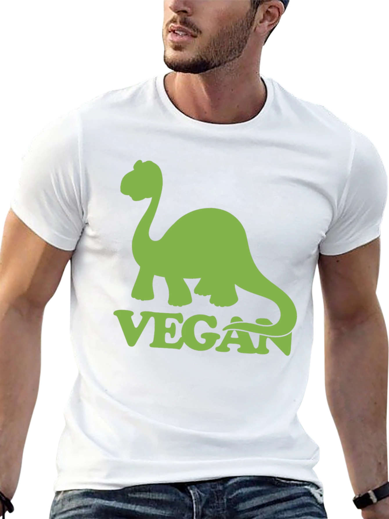 Vegan Dinosaur Graphic T-Shirt