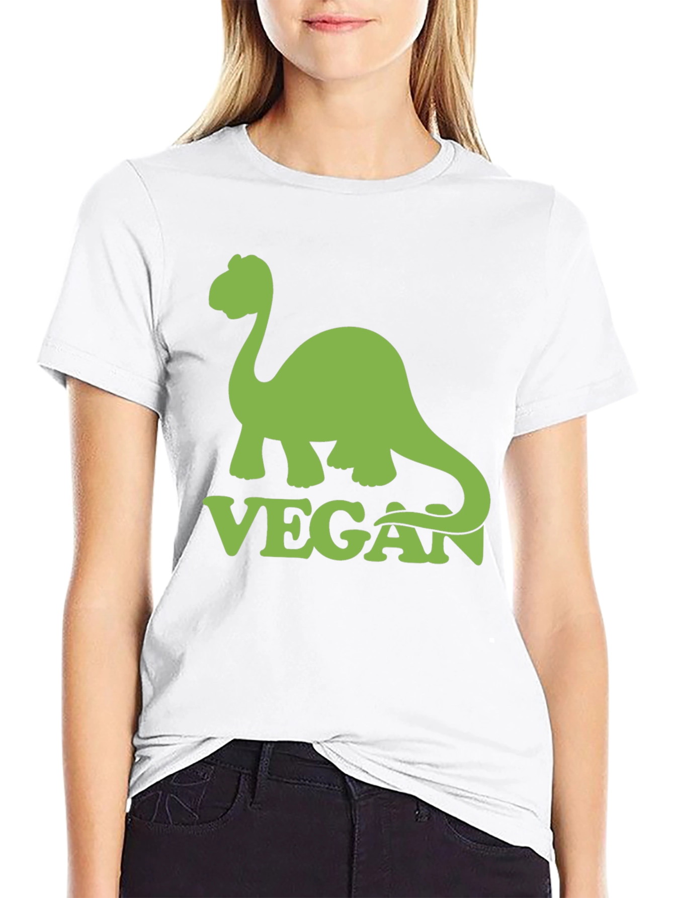 Vegan Dinosaur Graphic T-Shirt