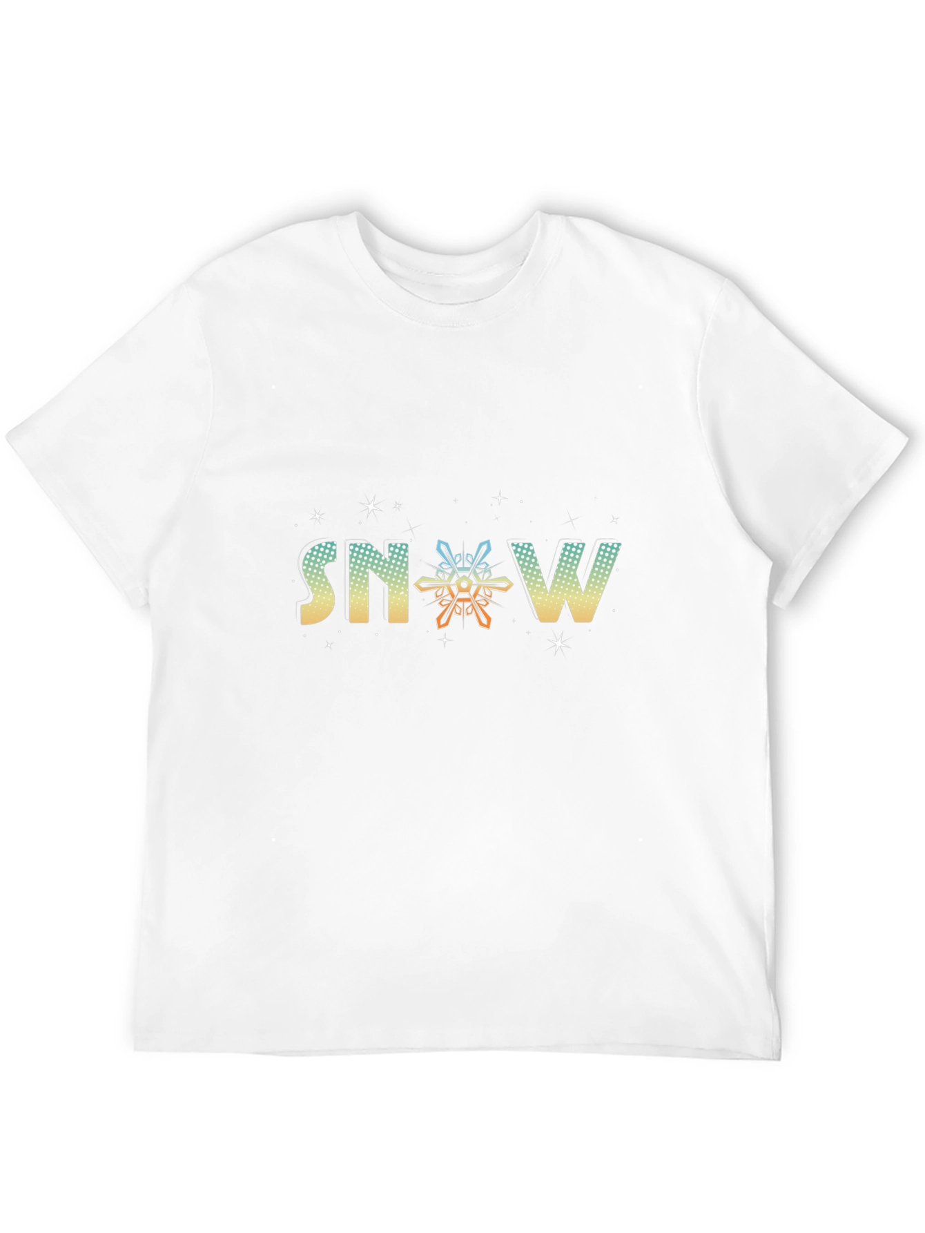 Snowflake Graphic Black Tee