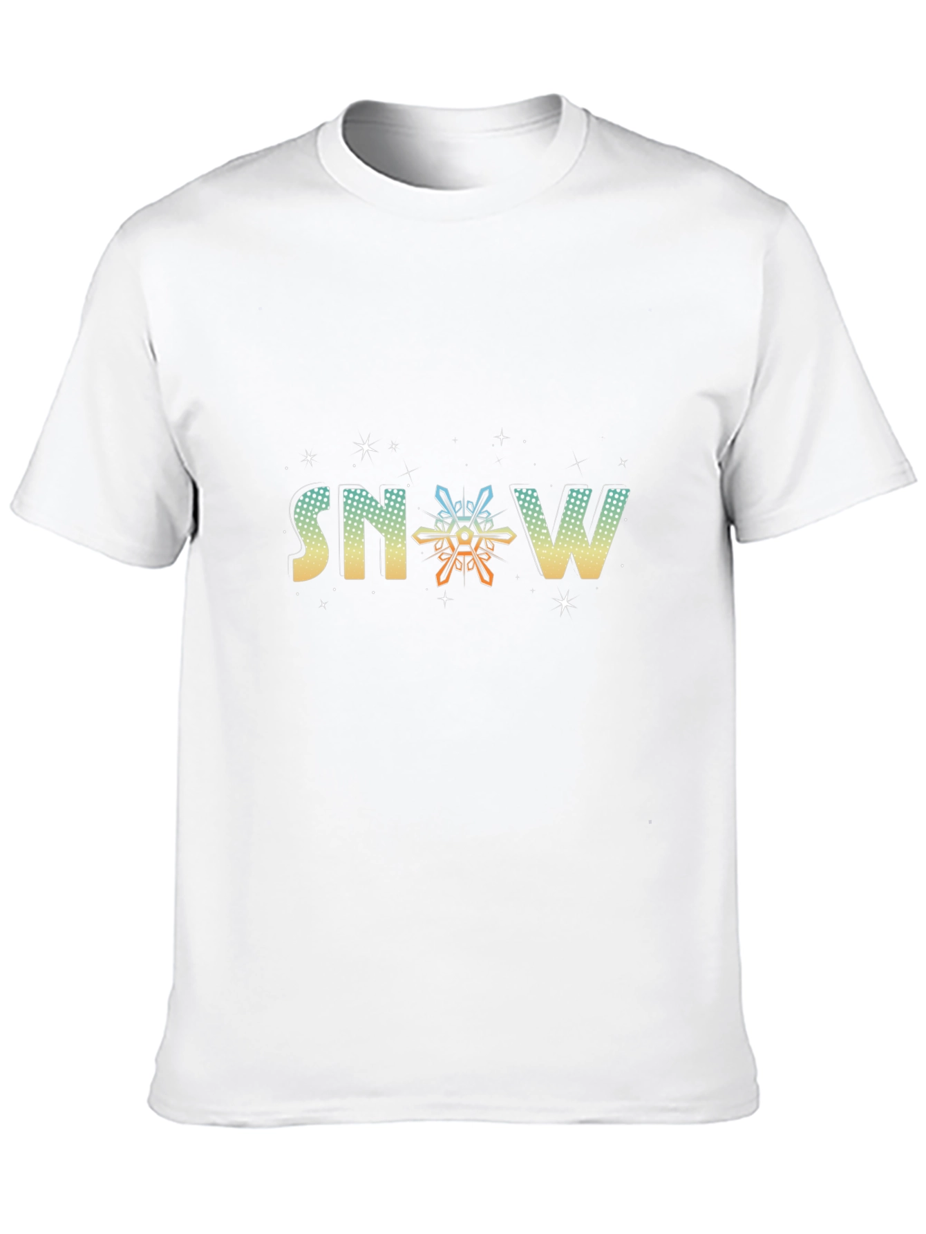 Snowflake Graphic Black Tee