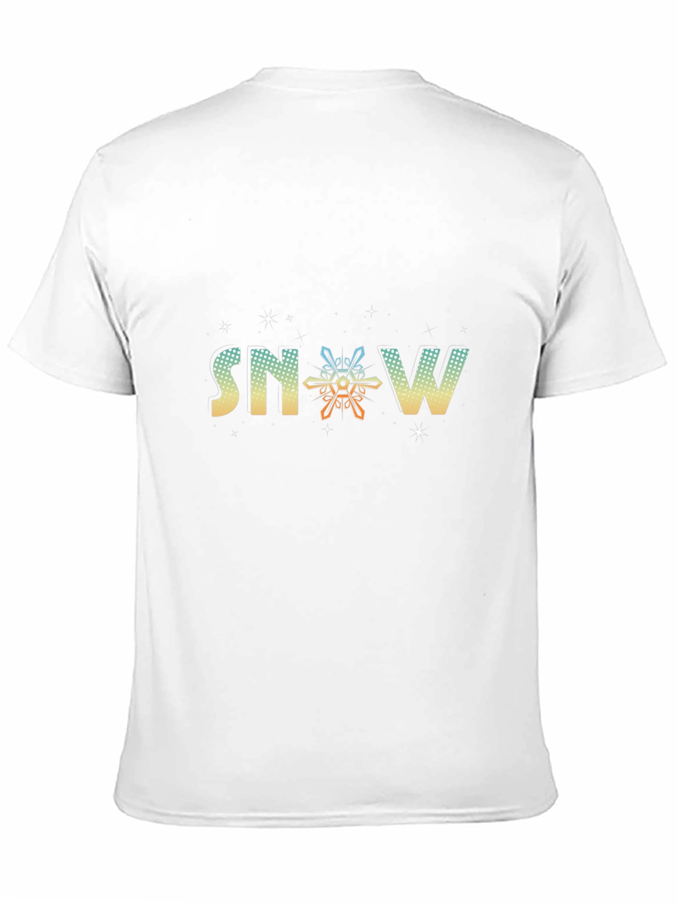 Snowflake Graphic Black Tee