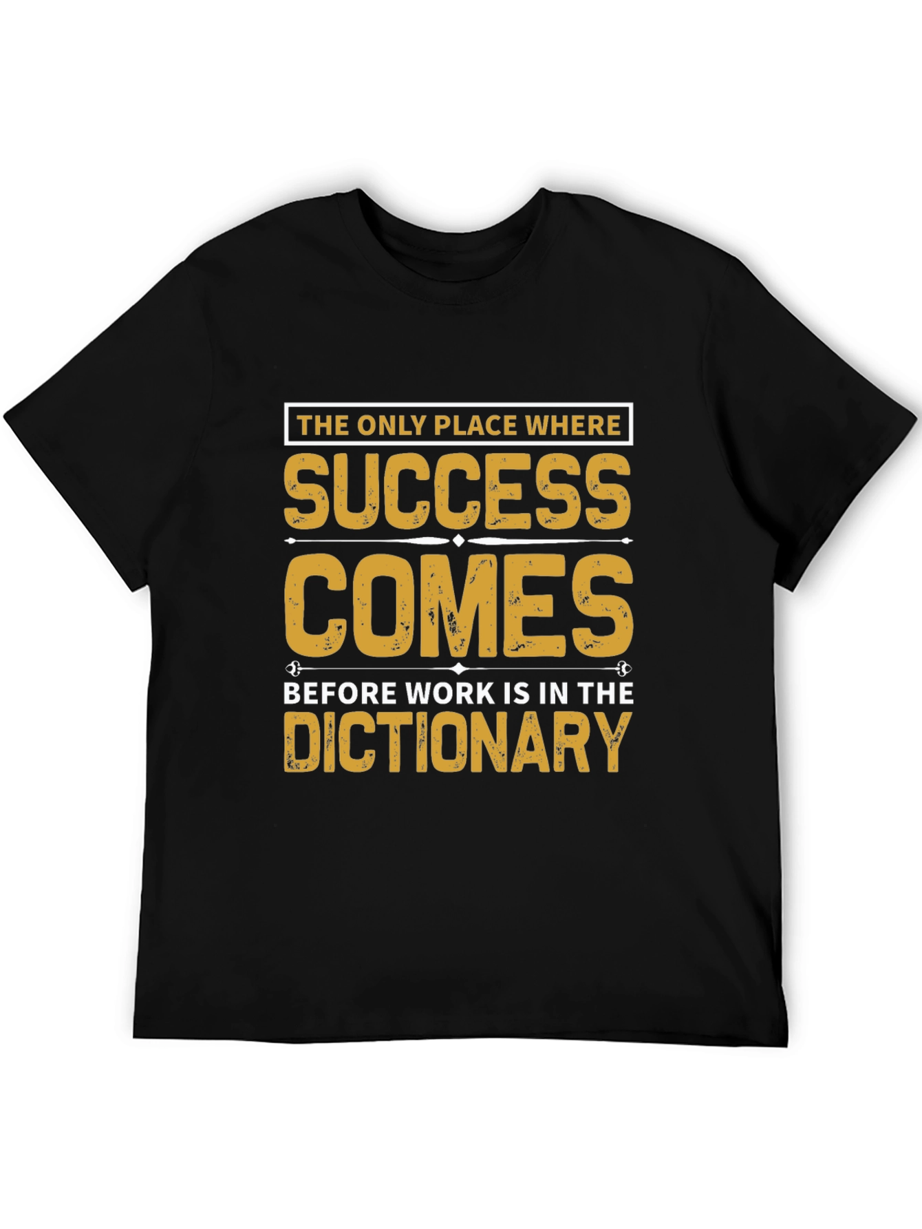 Success Before Work Black Graphic Tee