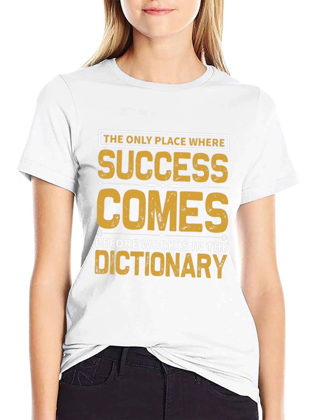 Success Before Work Black Graphic Tee