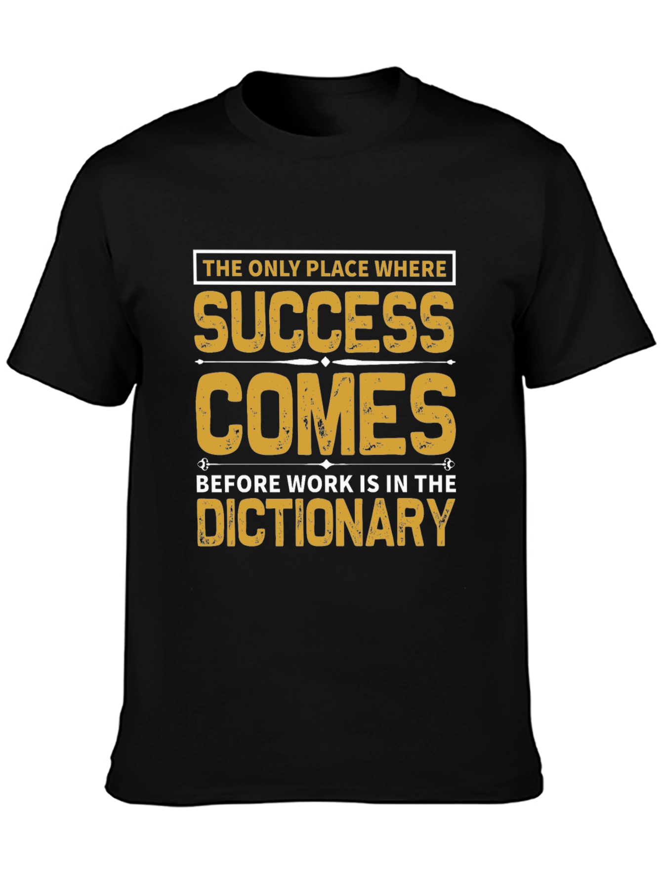Success Before Work Black Graphic Tee