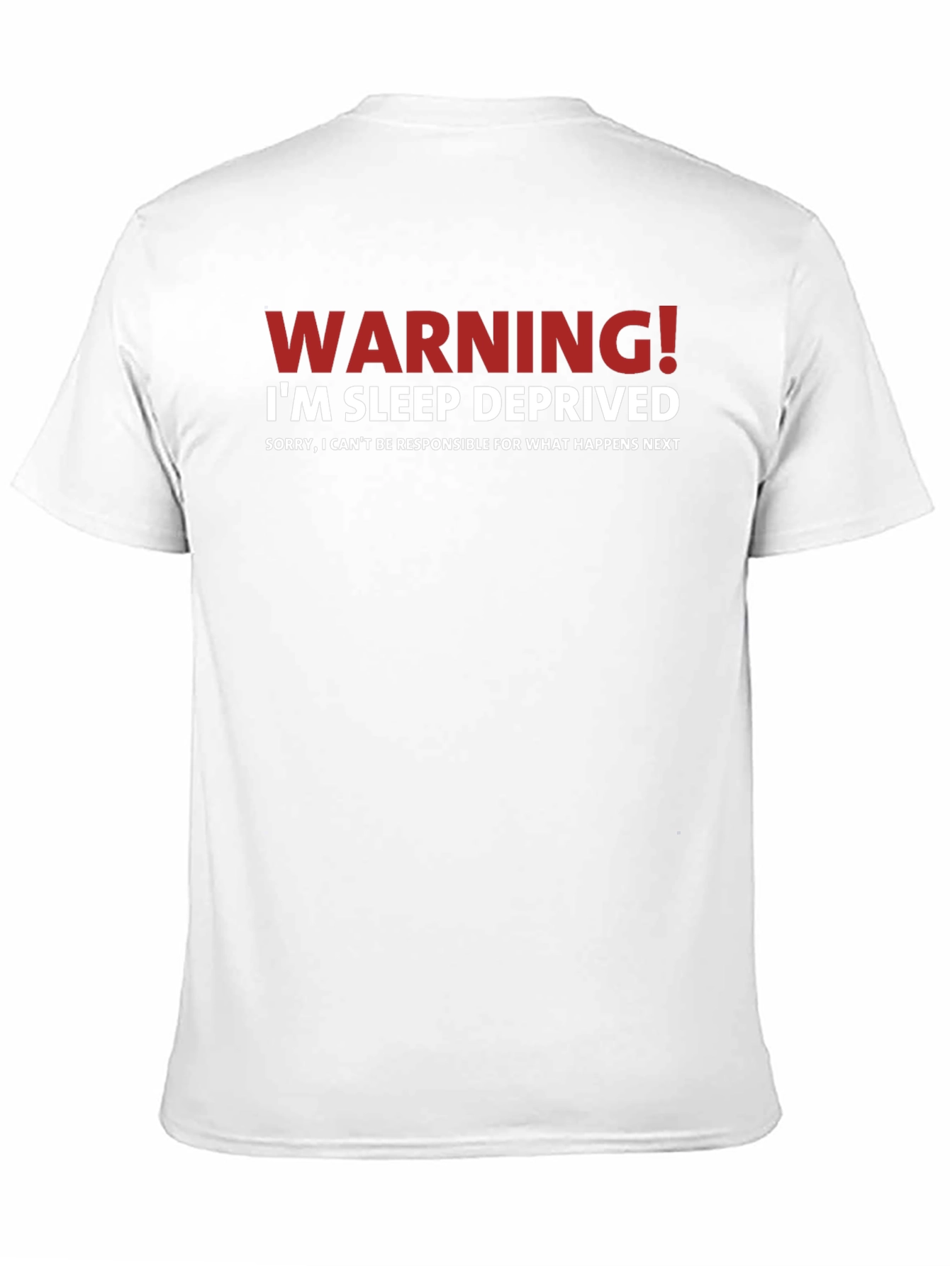 Warning! Im Sleep Deprived T-Shirt Funny Slogan Tee