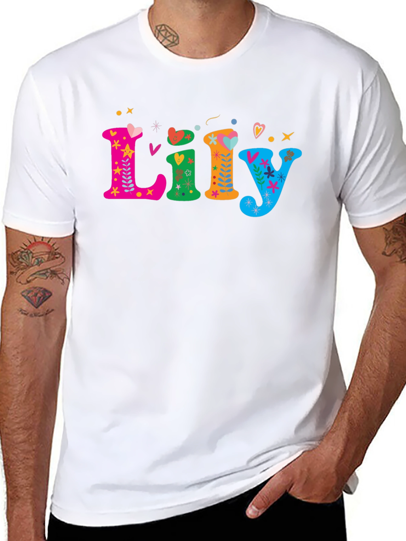 Lily Funky Name T-Shirt - Unique Personalized Gift