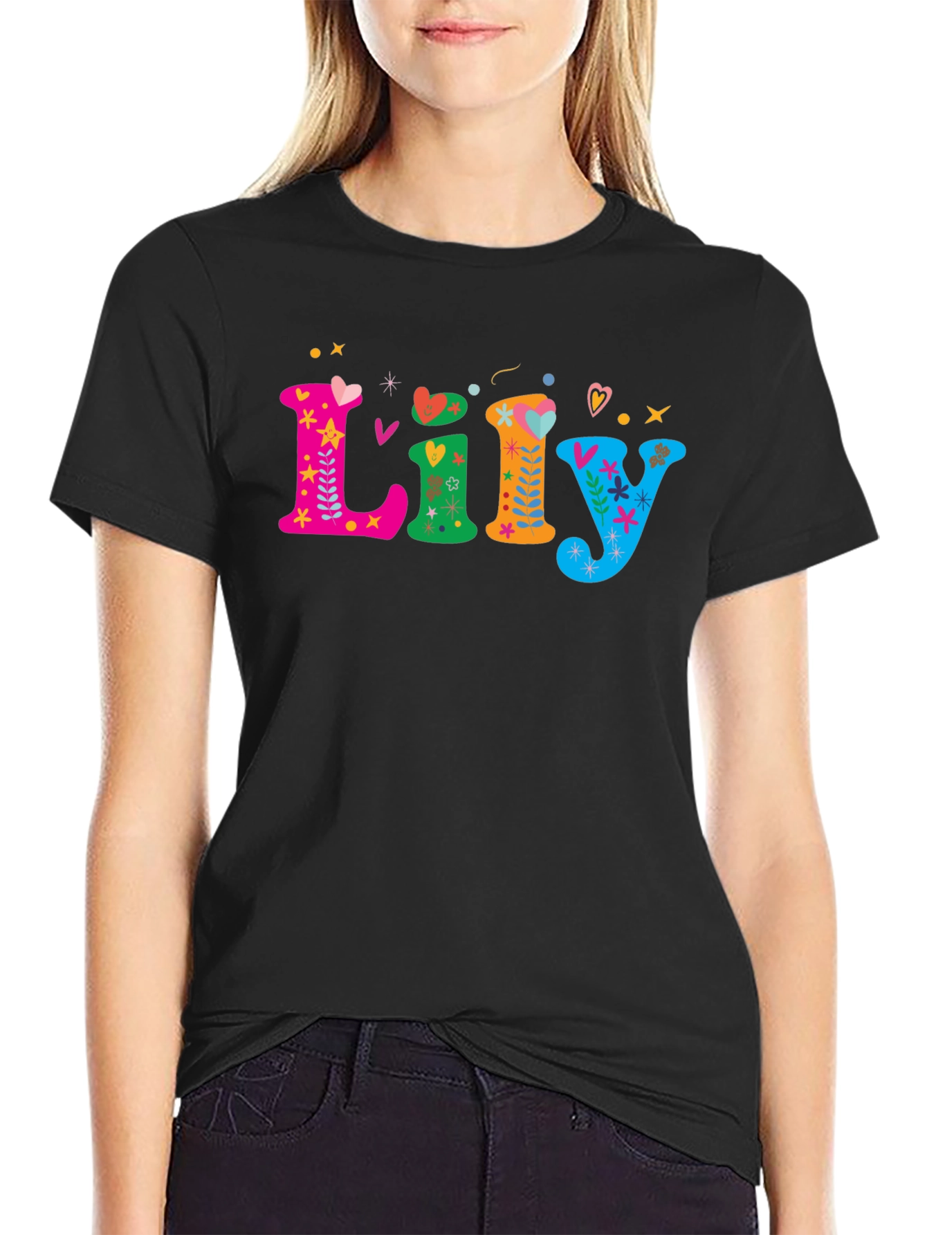 Lily Funky Name T-Shirt - Unique Personalized Gift