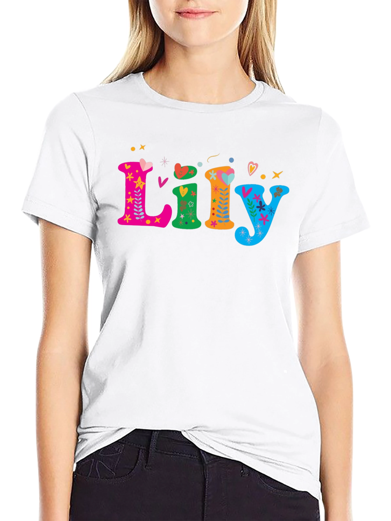 Lily Funky Name T-Shirt - Unique Personalized Gift