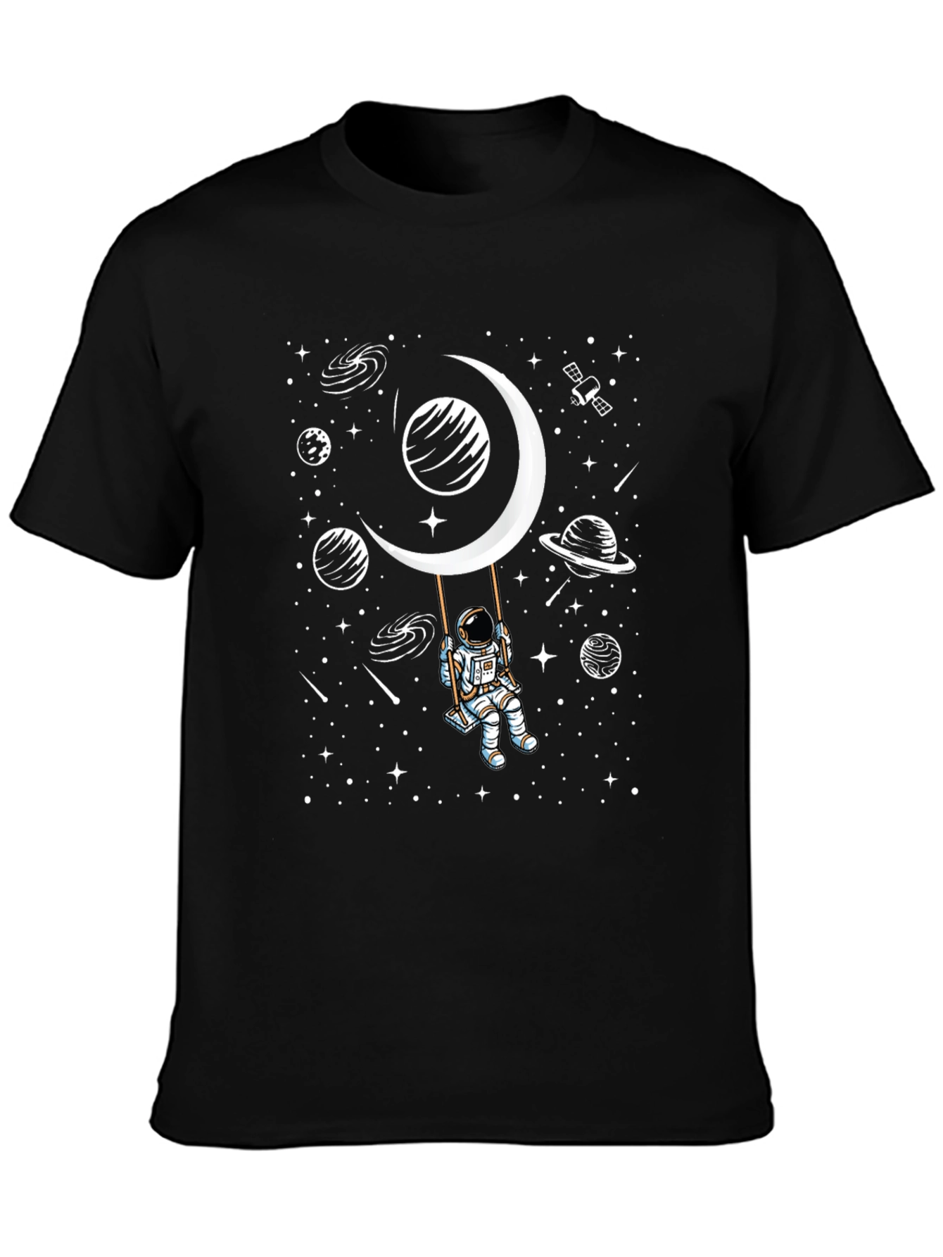 Astronaut Moon Swing Graphic T-Shirt
