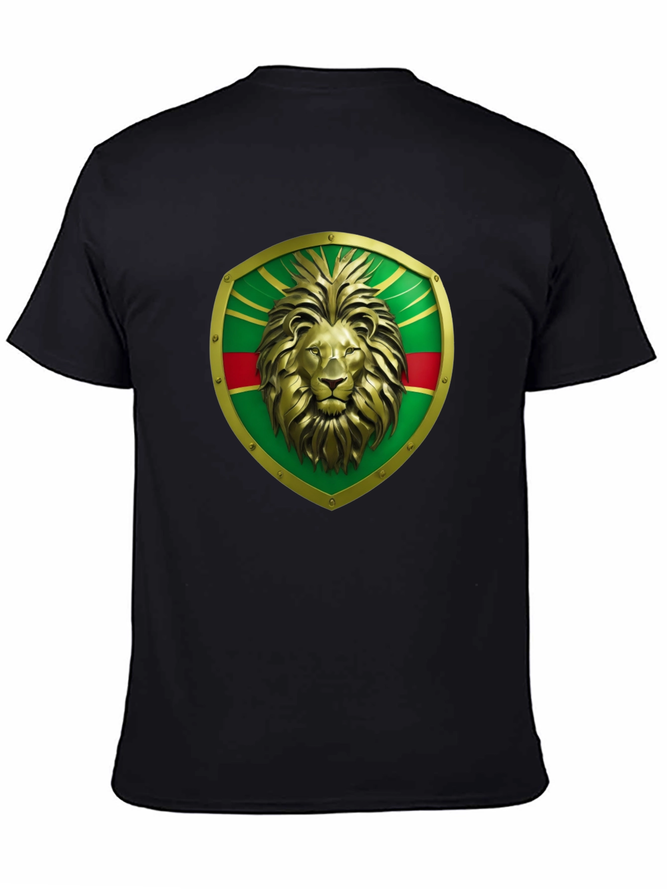 Lion Shield Graphic Tee - Bold Statement T-Shirt