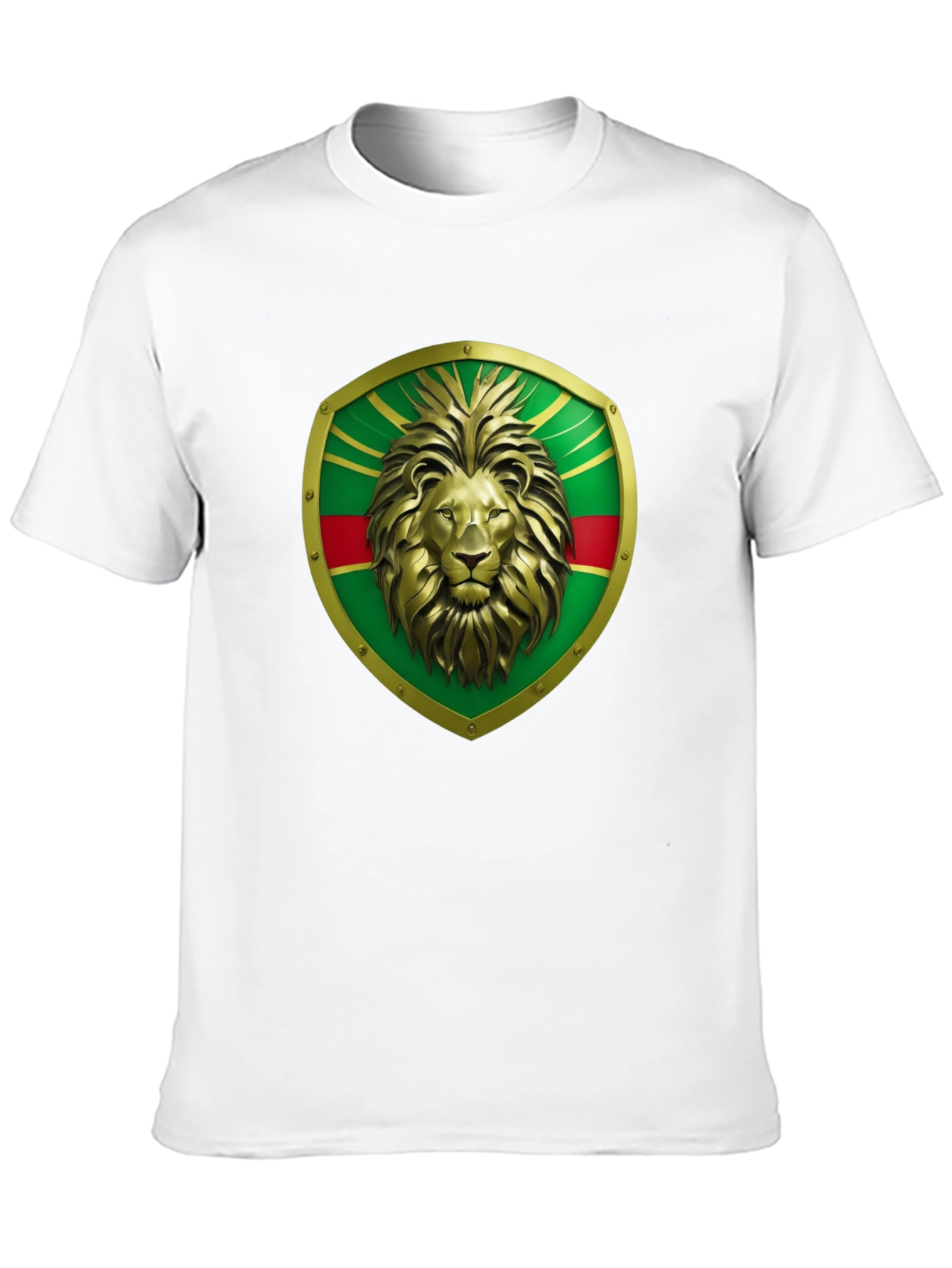 Lion Shield Graphic Tee - Bold Statement T-Shirt