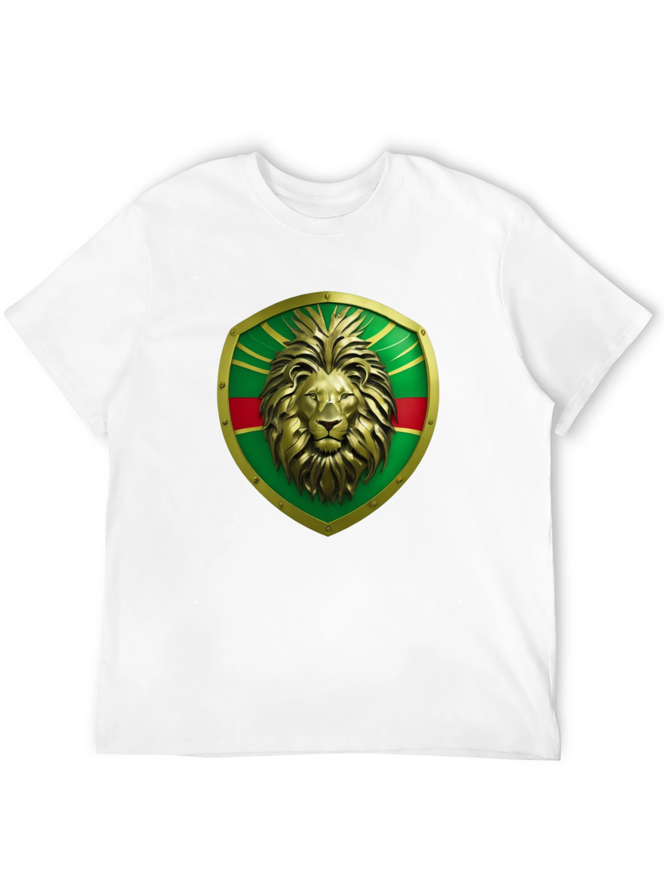 Lion Shield Graphic Tee - Bold Statement T-Shirt