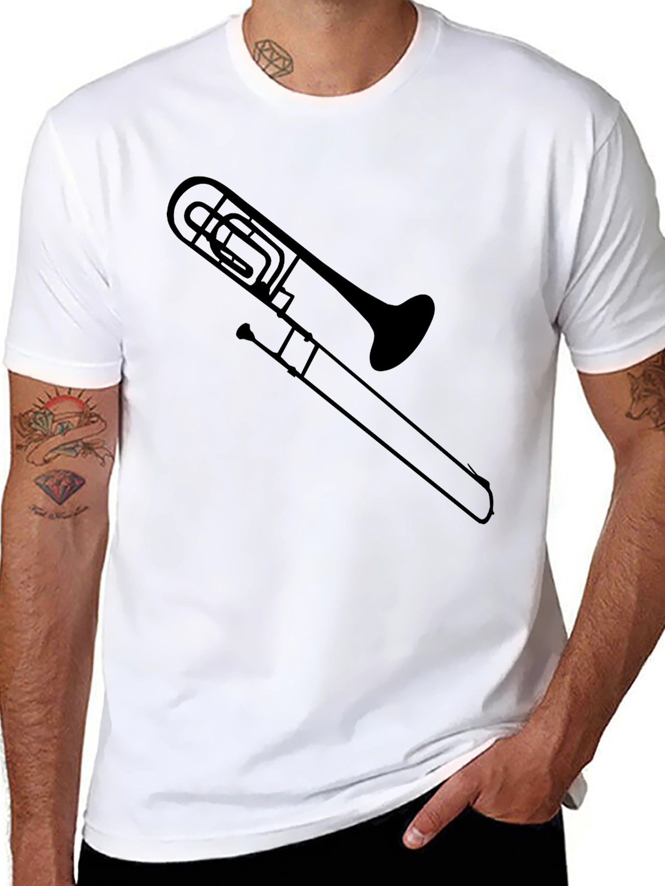 Trombone Graphic T-Shirt - Musicians Apparel