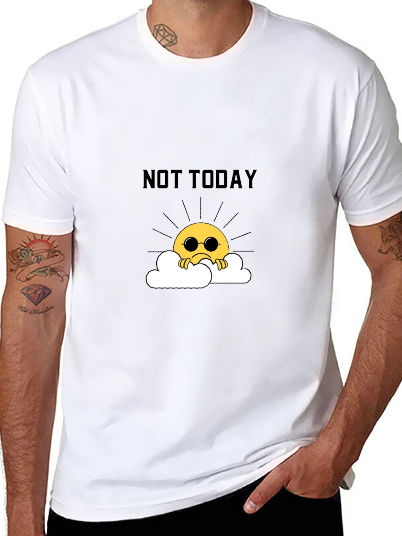 Not Today Funny Graphic T-Shirt