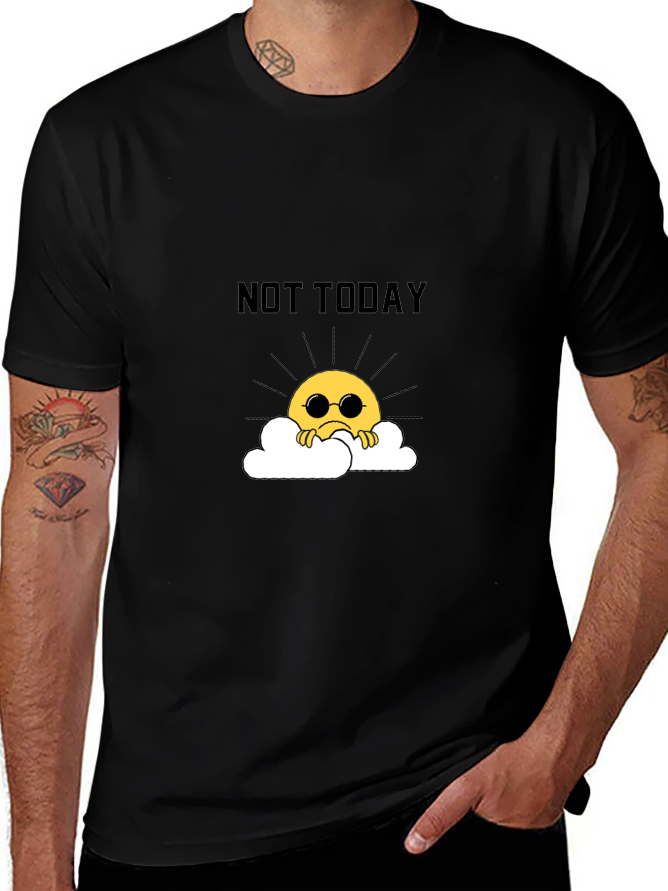 Not Today Funny Graphic T-Shirt