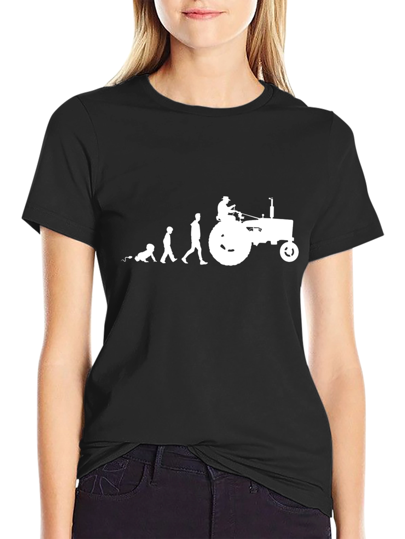 Tractor Evolution Mens T-Shirt - Farm Life Tee