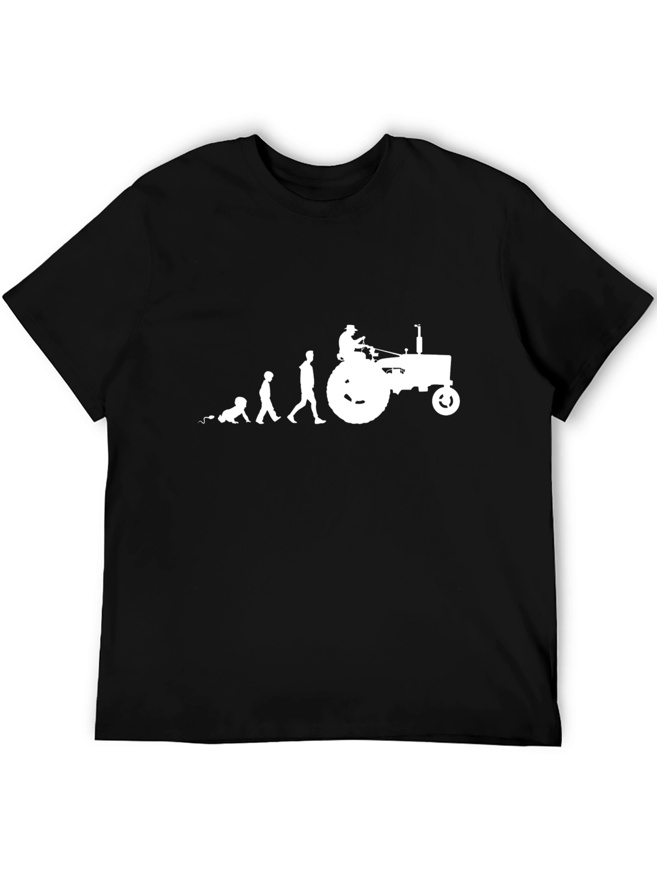 Tractor Evolution Mens T-Shirt - Farm Life Tee