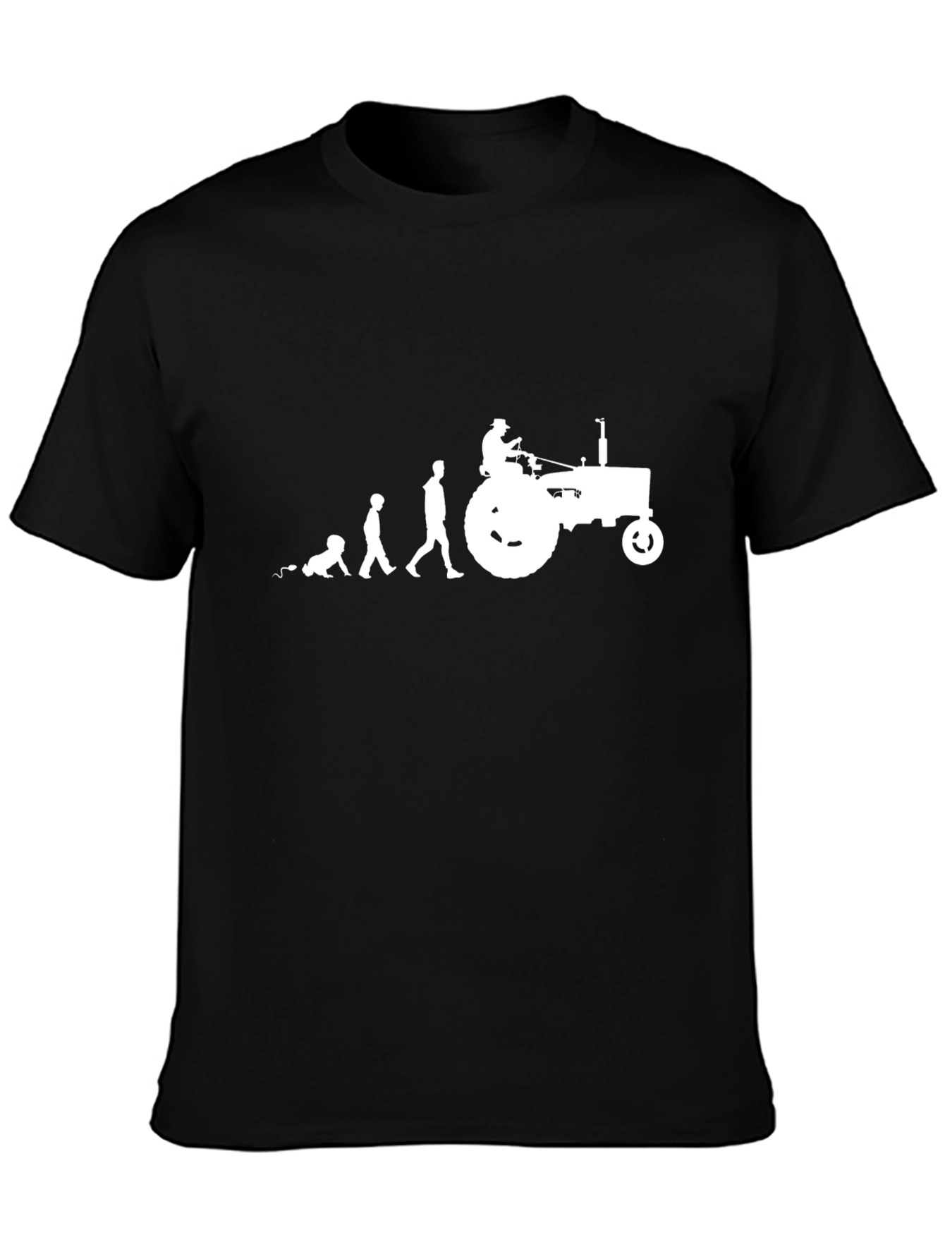 Tractor Evolution Mens T-Shirt - Farm Life Tee