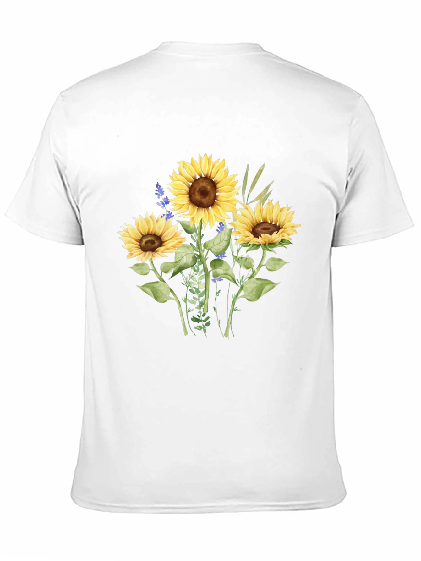Sunflower Graphic Tee - Casual Black T-Shirt