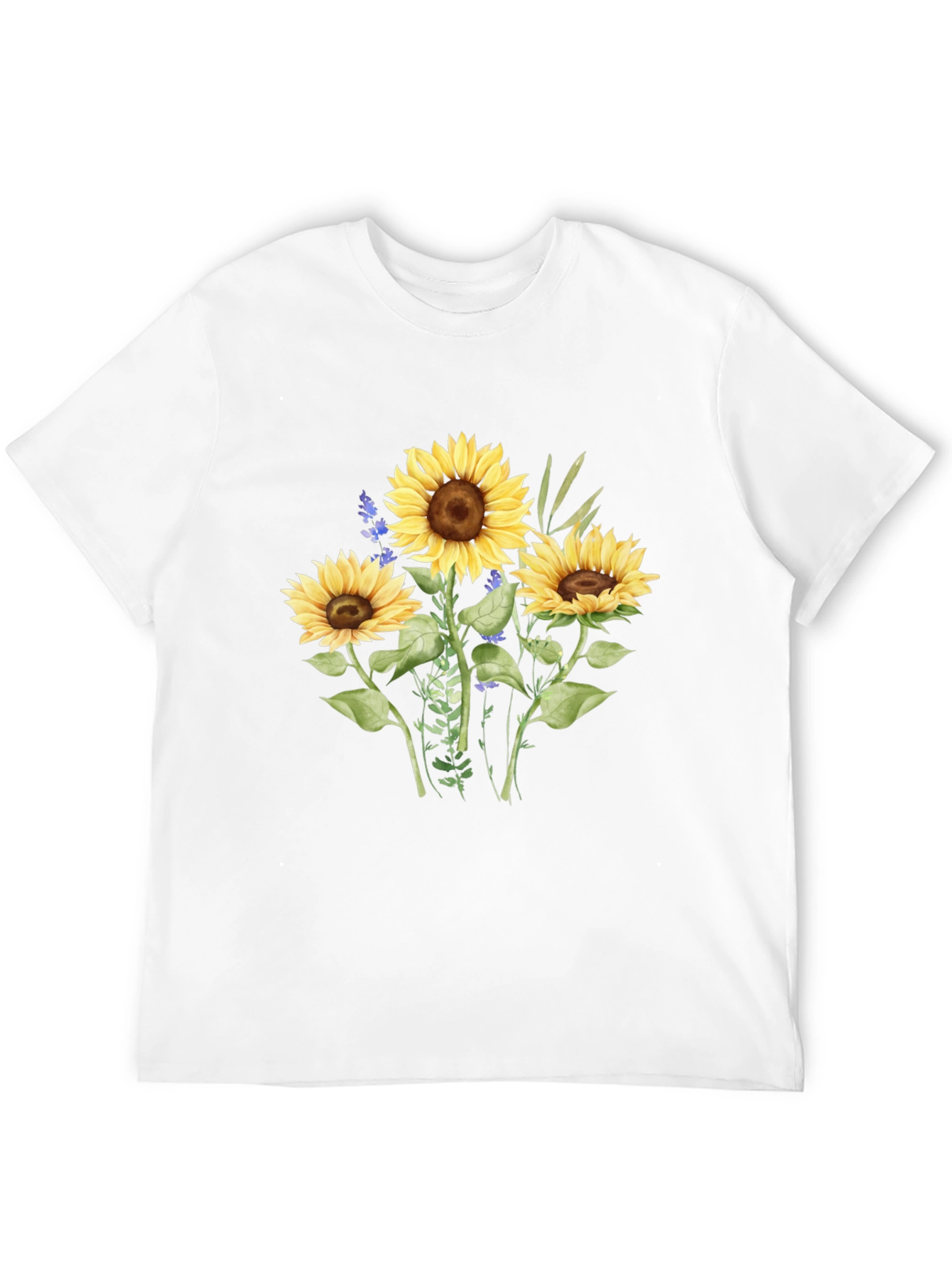 Sunflower Graphic Tee - Casual Black T-Shirt