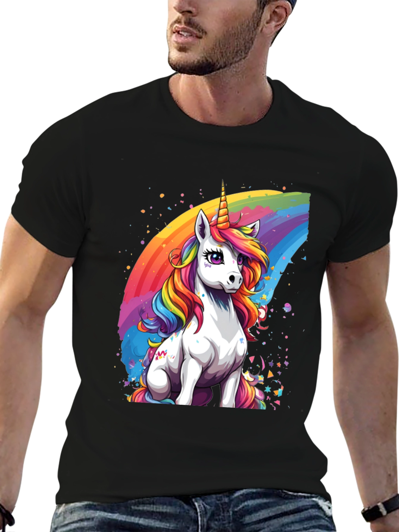 Rainbow Unicorn Graphic T-Shirt