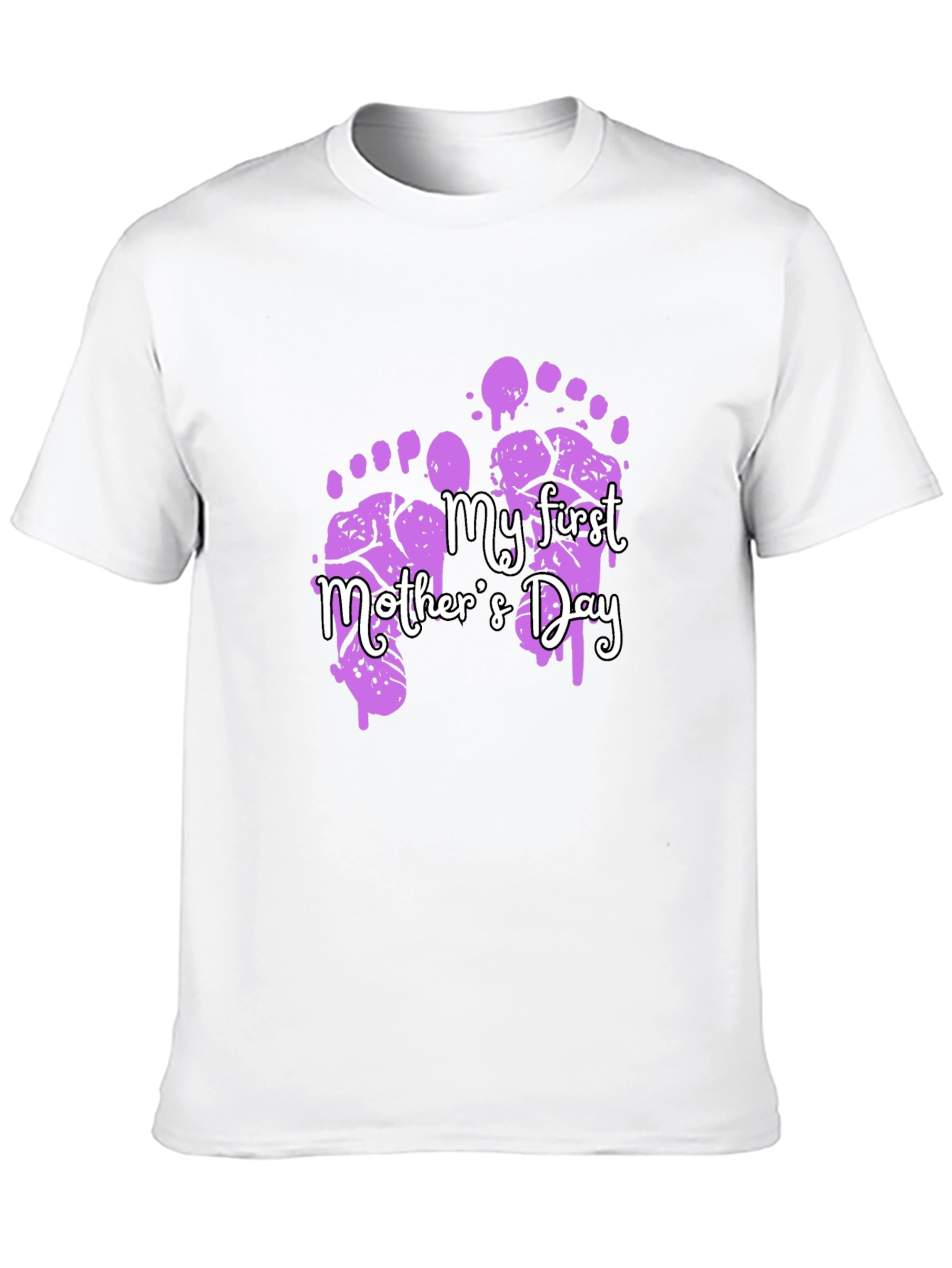 My First Mothers Day Footprint T-Shirt