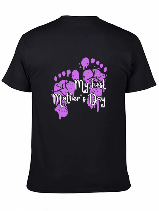My First Mothers Day Footprint T-Shirt