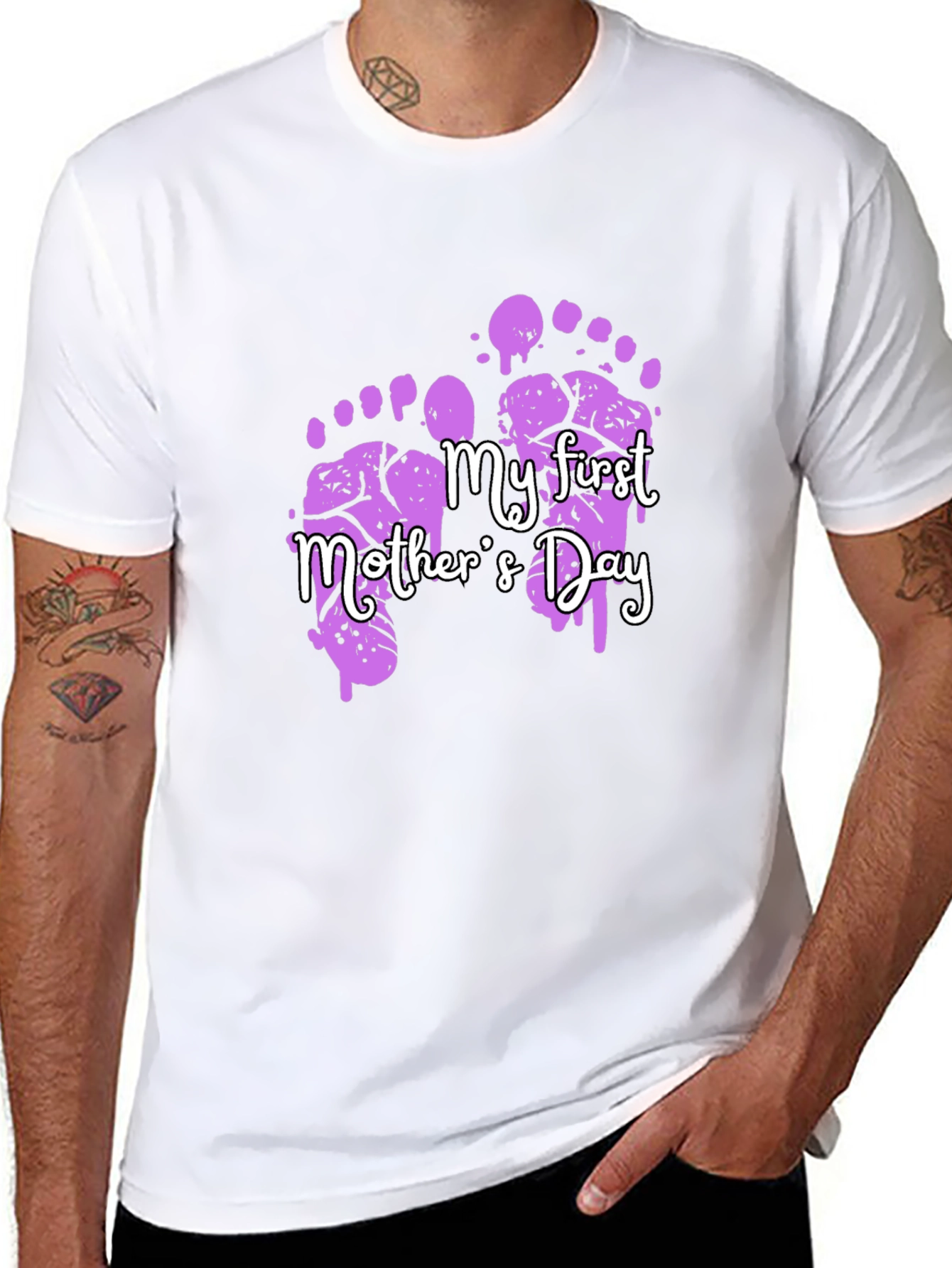 My First Mothers Day Footprint T-Shirt