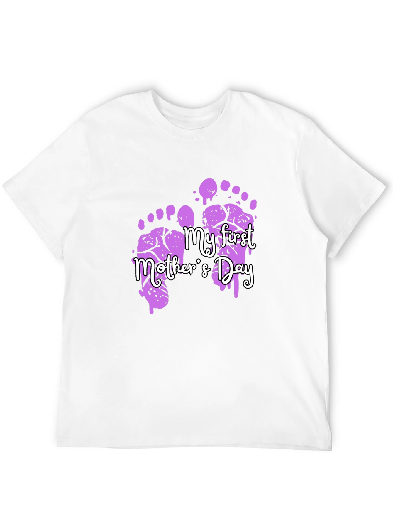 My First Mothers Day Footprint T-Shirt