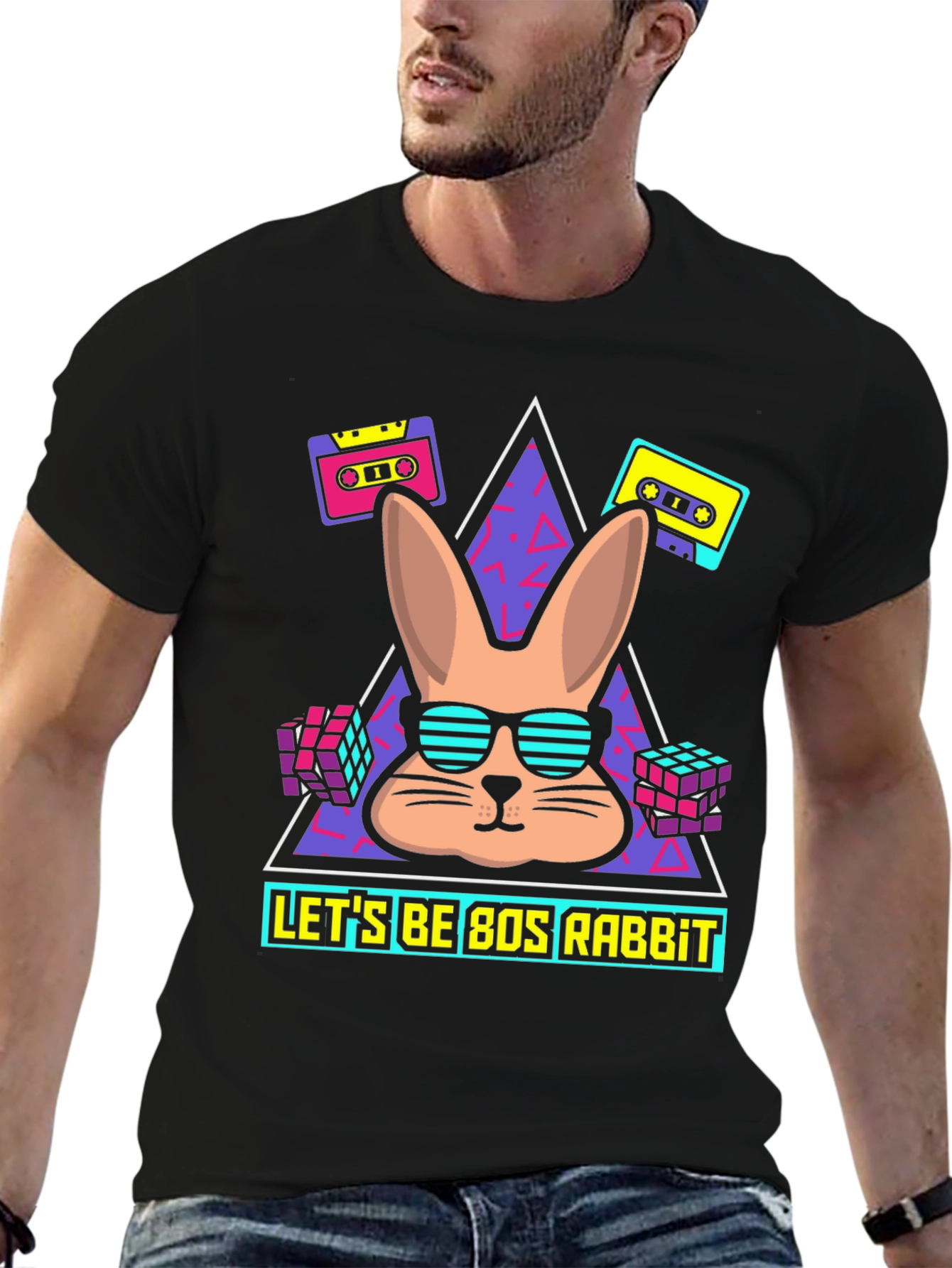 80s Rabbit Graphic Tee