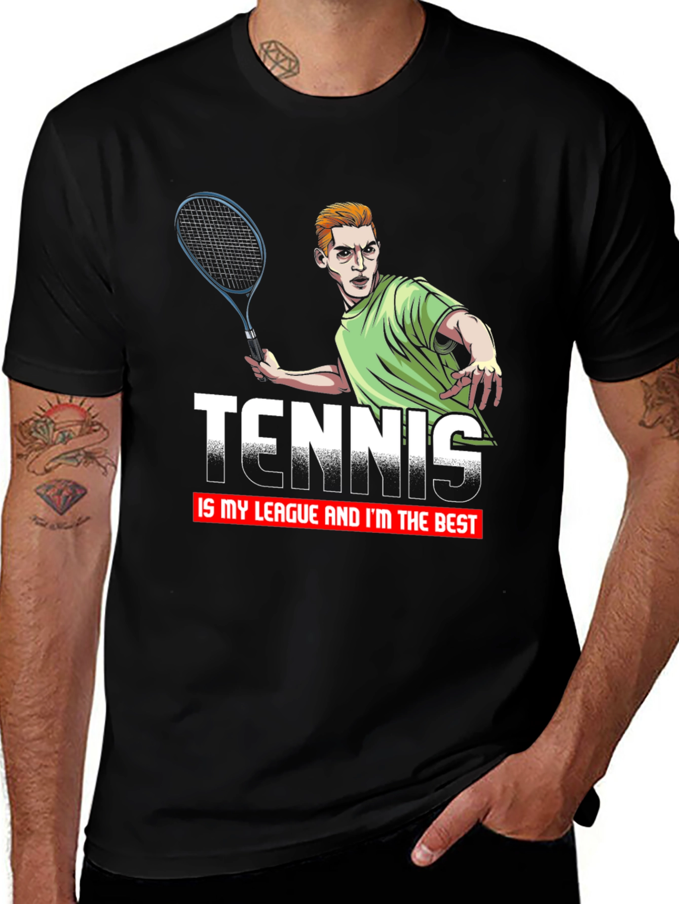 Tennis League Graphic T-Shirt