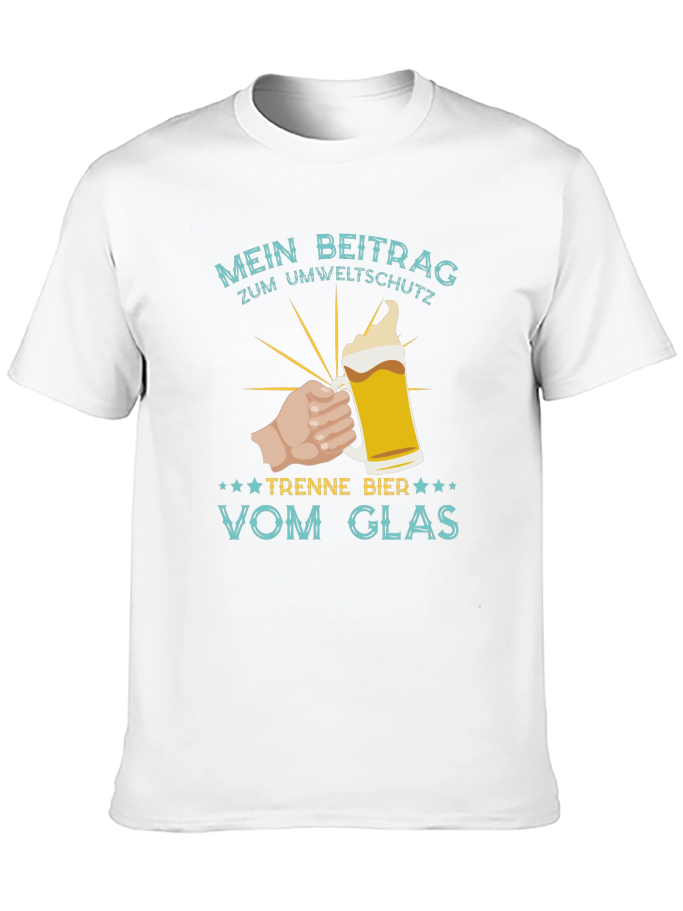 Mens Mein Beitrag Zum Umweltschutz Beer T-Shirt