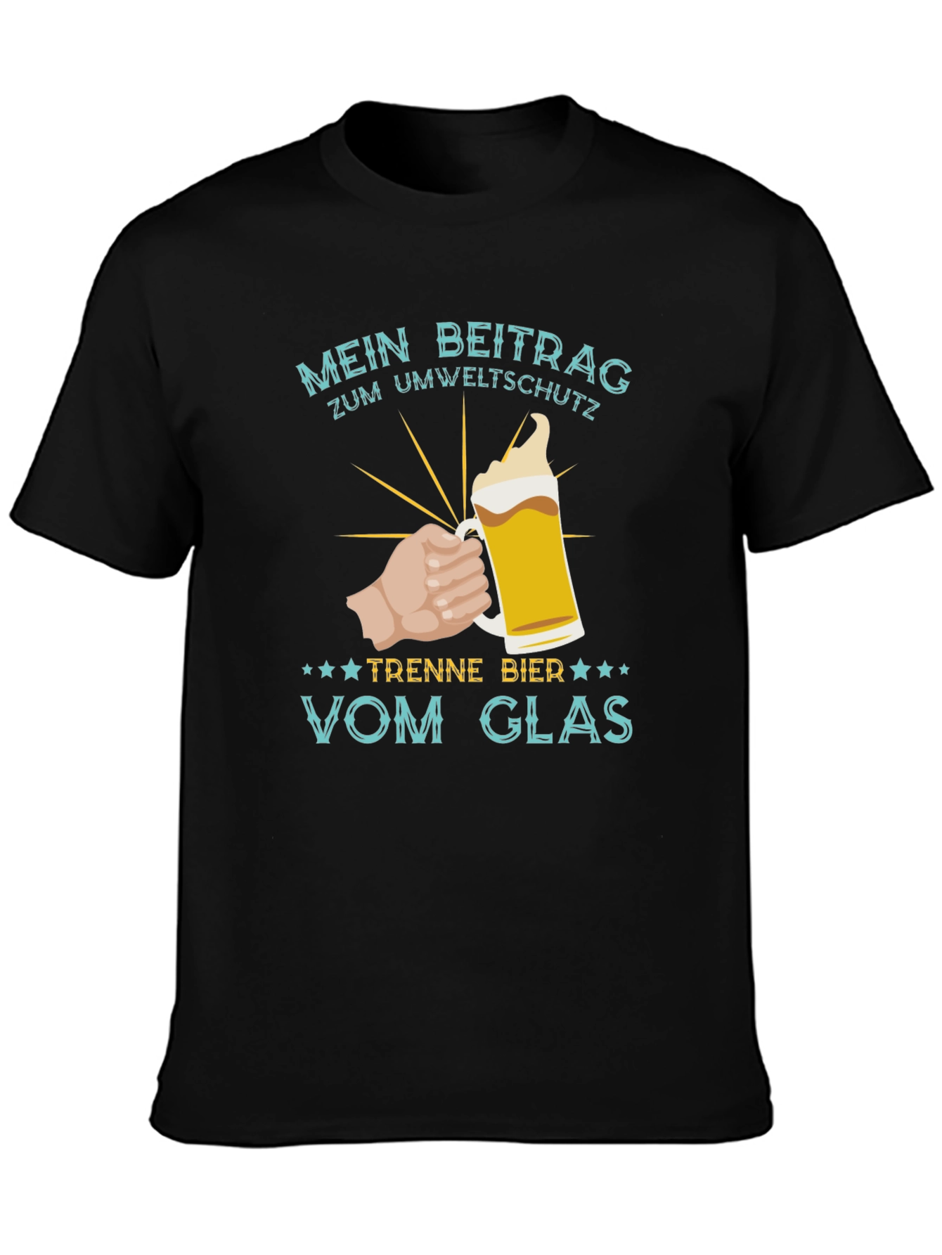 Mens Mein Beitrag Zum Umweltschutz Beer T-Shirt
