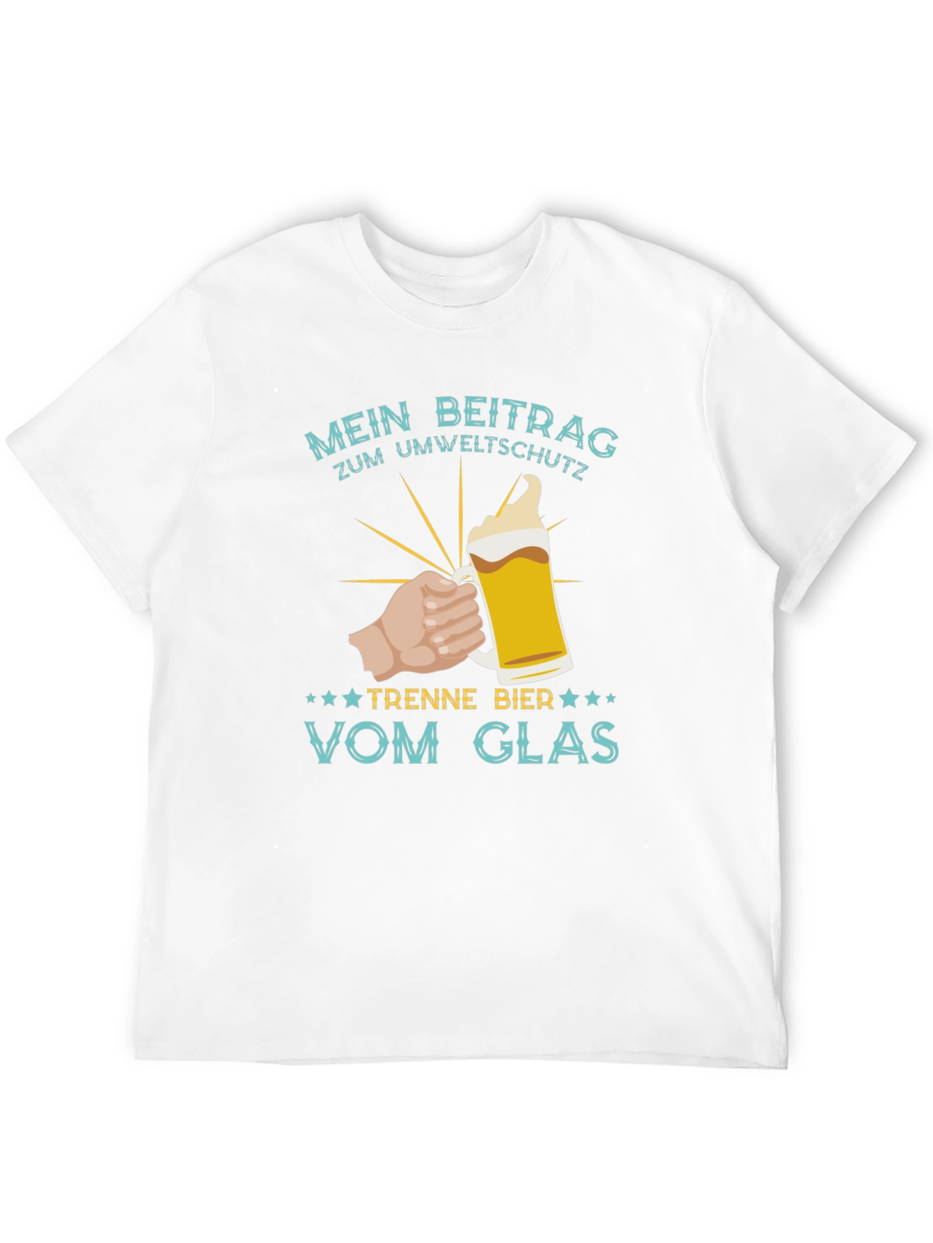 Mens Mein Beitrag Zum Umweltschutz Beer T-Shirt