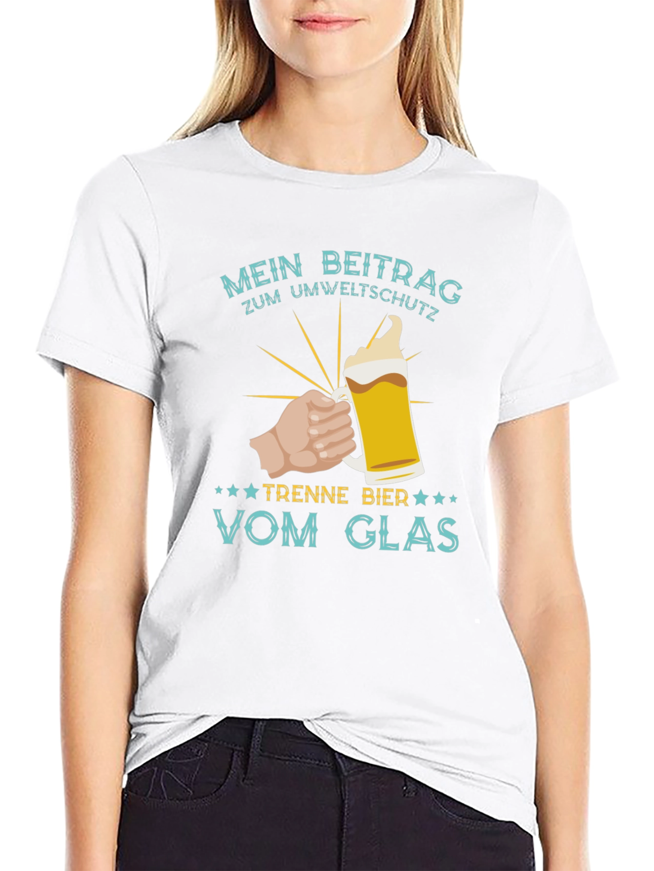 Mens Mein Beitrag Zum Umweltschutz Beer T-Shirt