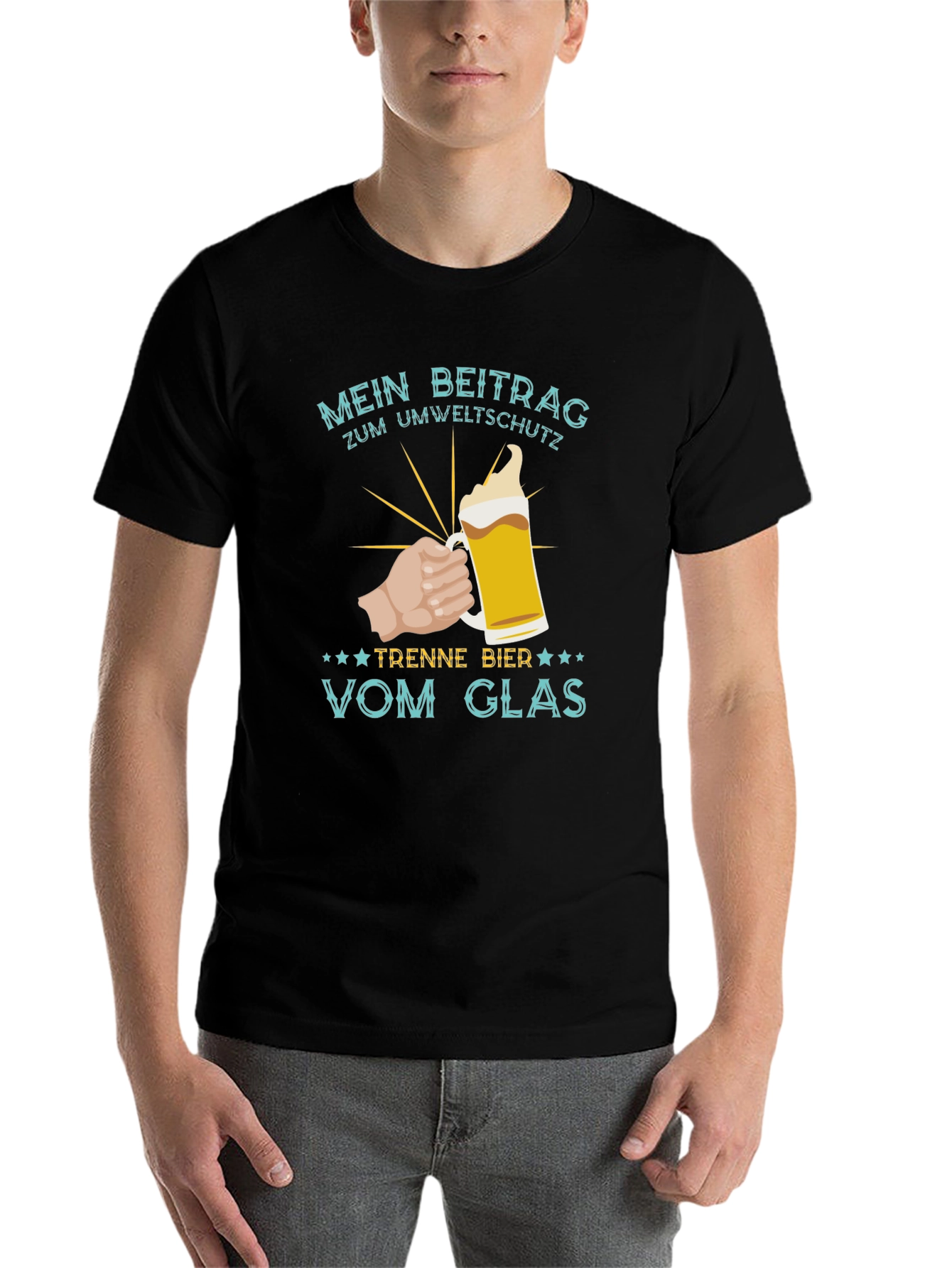 Mens Mein Beitrag Zum Umweltschutz Beer T-Shirt