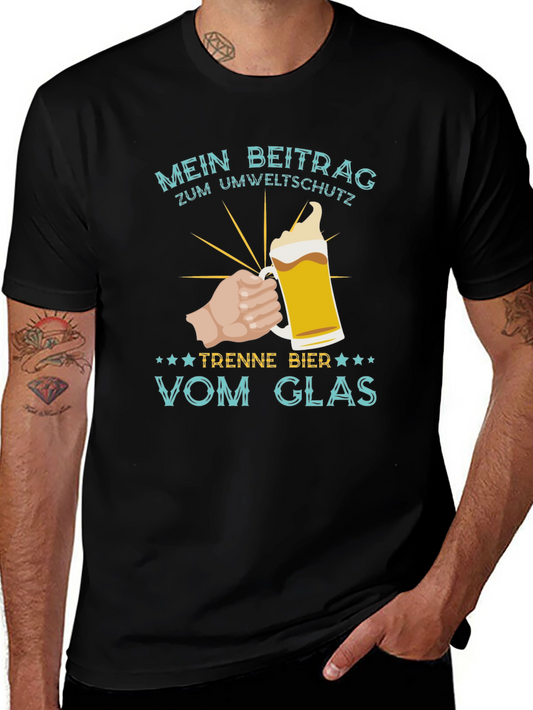 Mens Mein Beitrag Zum Umweltschutz Beer T-Shirt