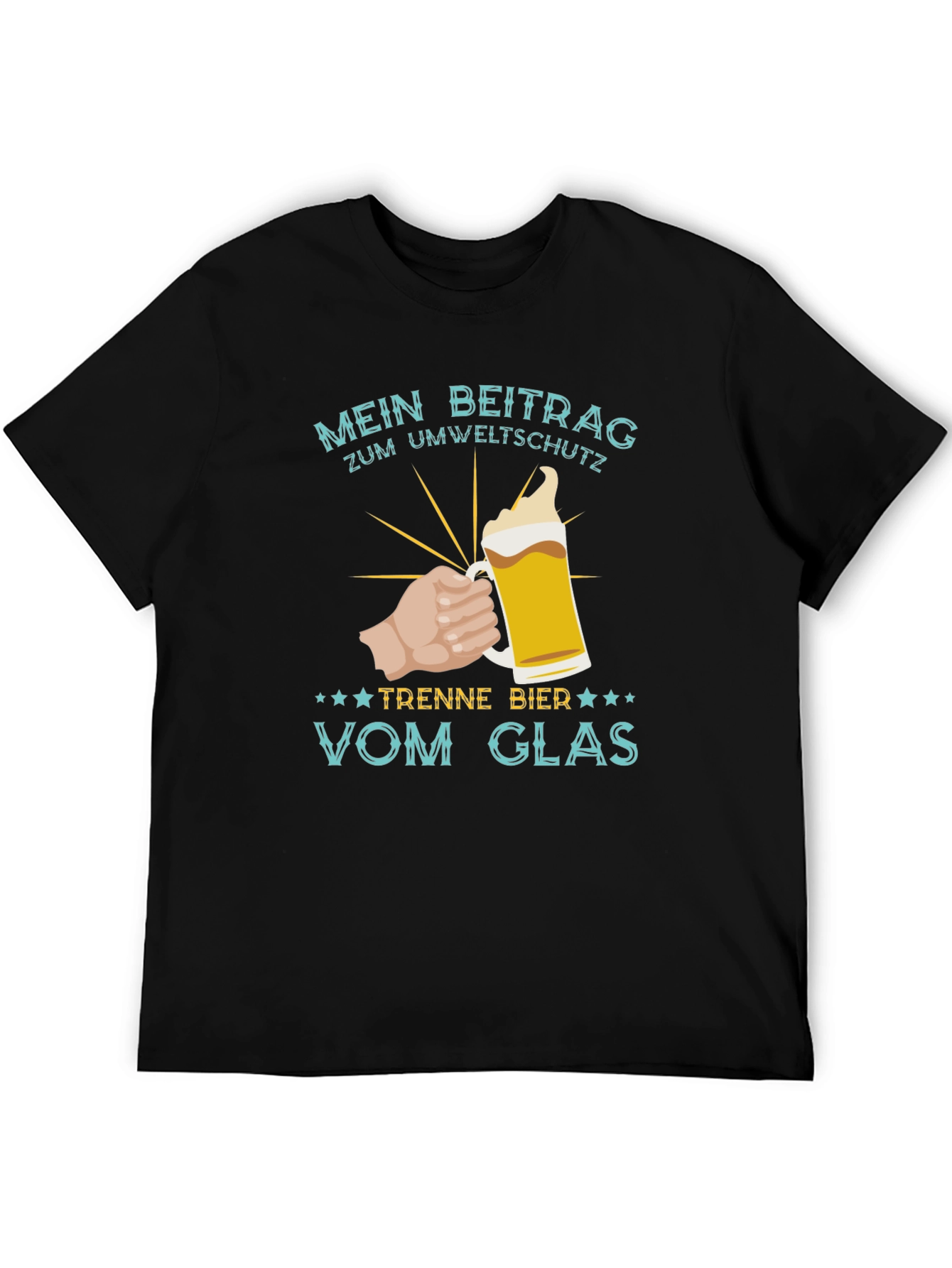 Mens Mein Beitrag Zum Umweltschutz Beer T-Shirt
