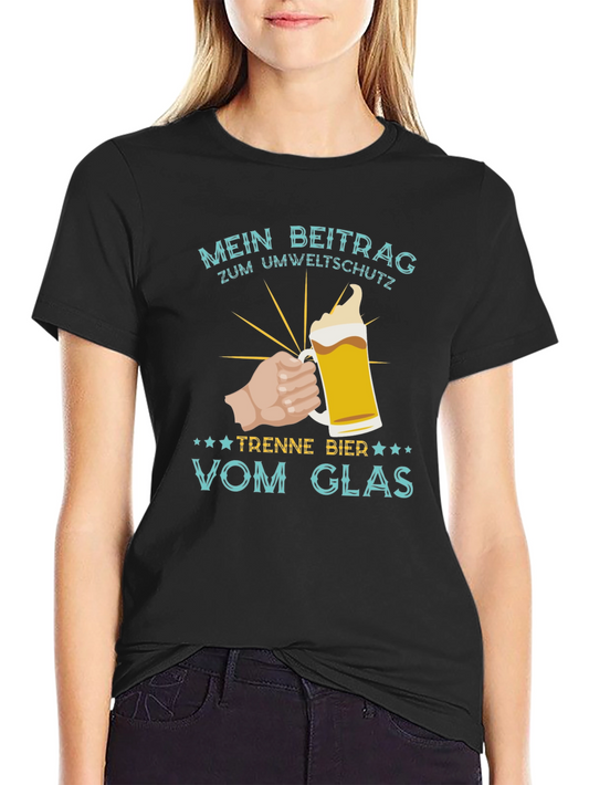 Mens Mein Beitrag Zum Umweltschutz Beer T-Shirt