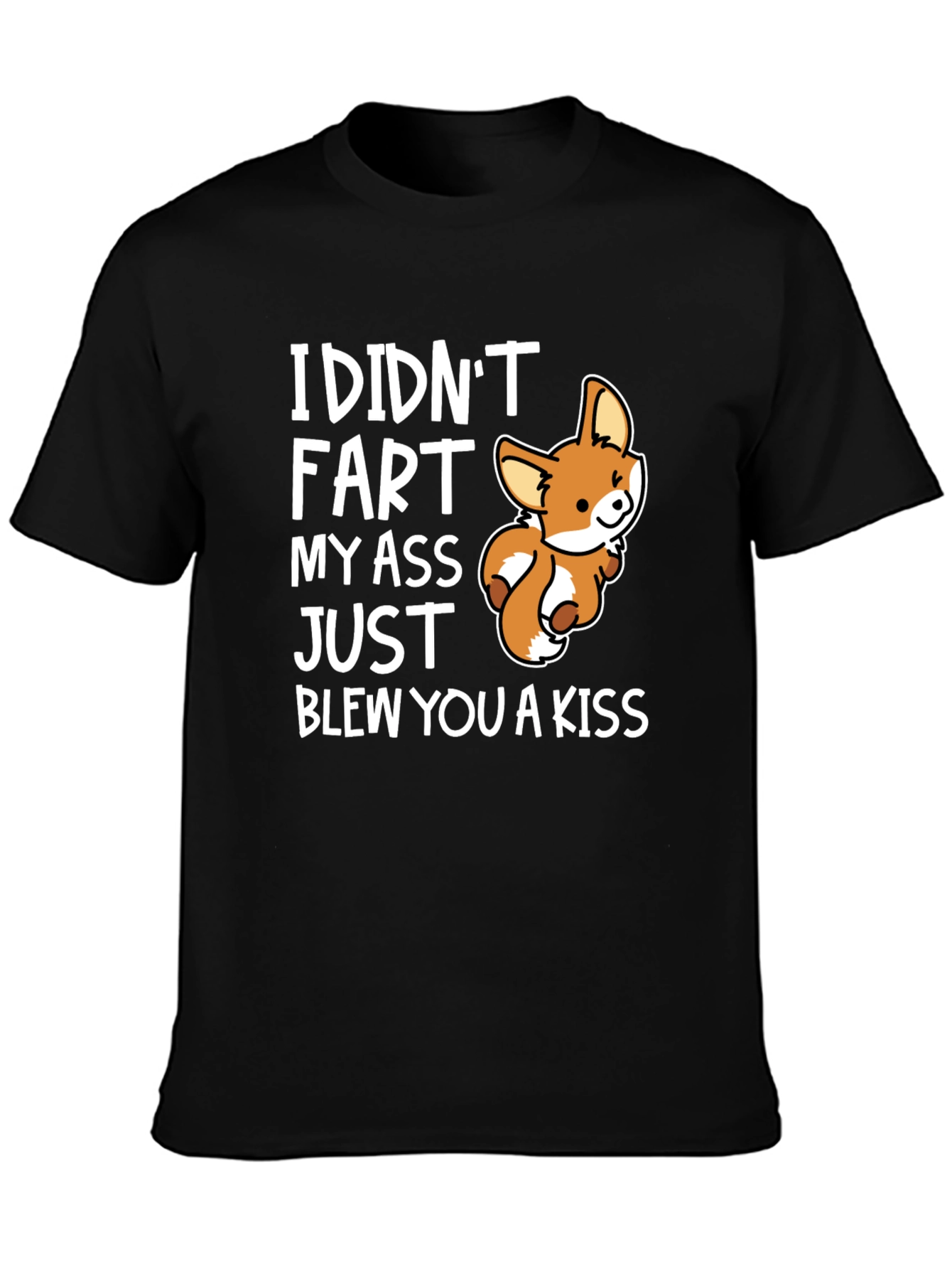 Funny Fox Graphic T-Shirt - I Didnt Fart