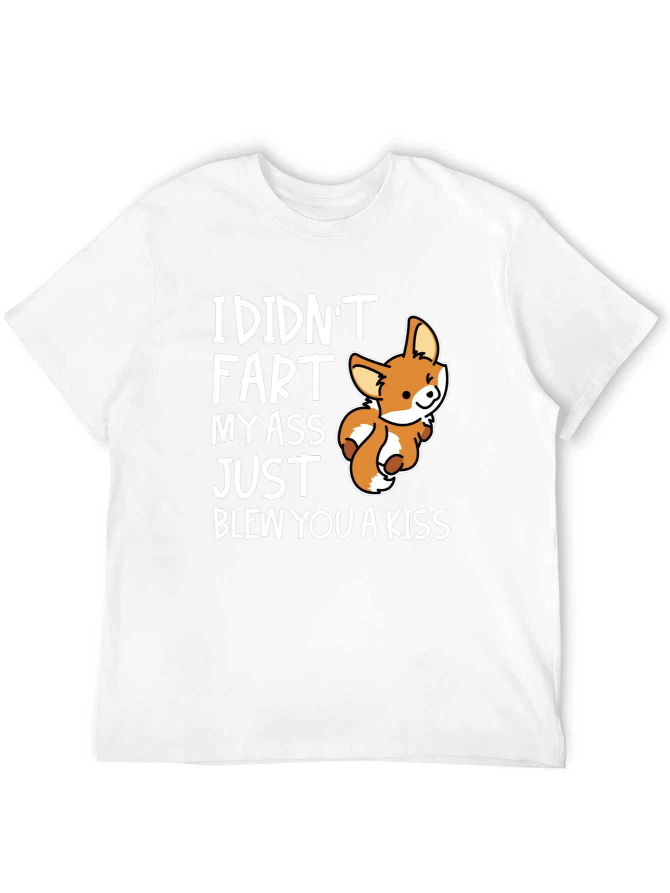 Funny Fox Graphic T-Shirt - I Didnt Fart