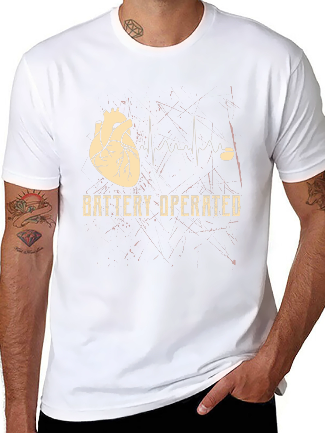 Battery Operated Heart Graphic Tee