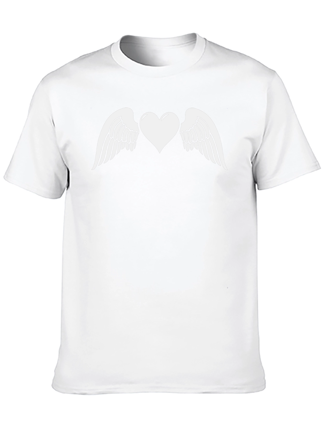 Heart with Wings Graphic Tee - Stylish Black T-Shirt